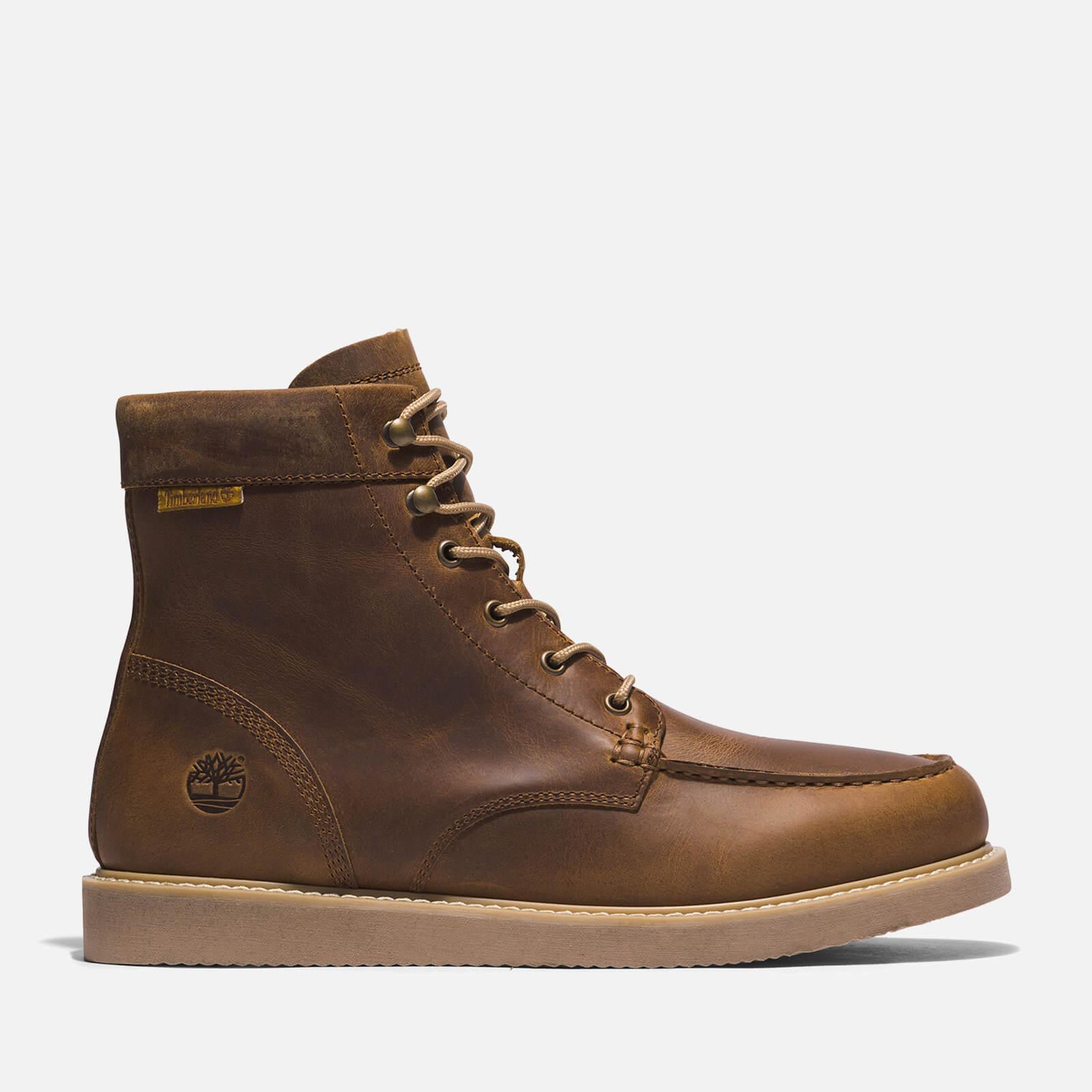 Timberland Newmarket Leather Boots in Brown for Men | Lyst