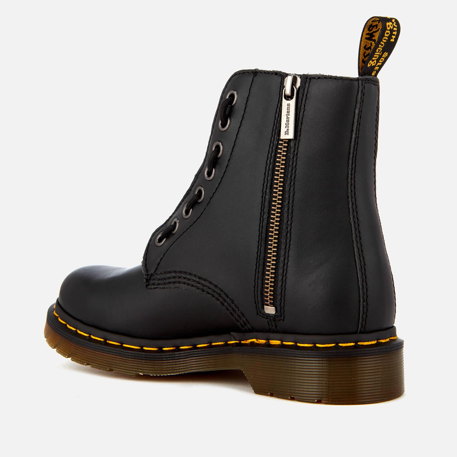Dr. Martens Leather 1460 Pascal Front Zip in Black | Lyst Australia