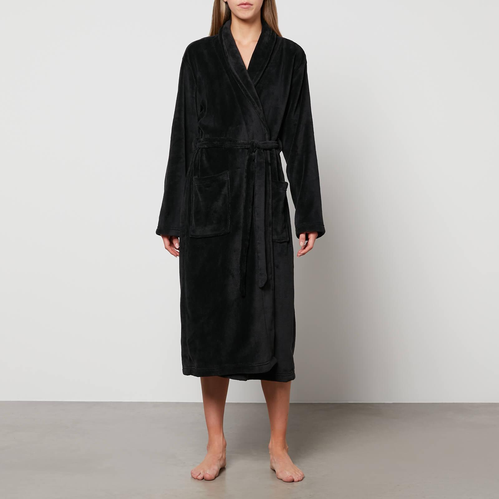 Calvin Klein Lounge Robe in Black | Lyst