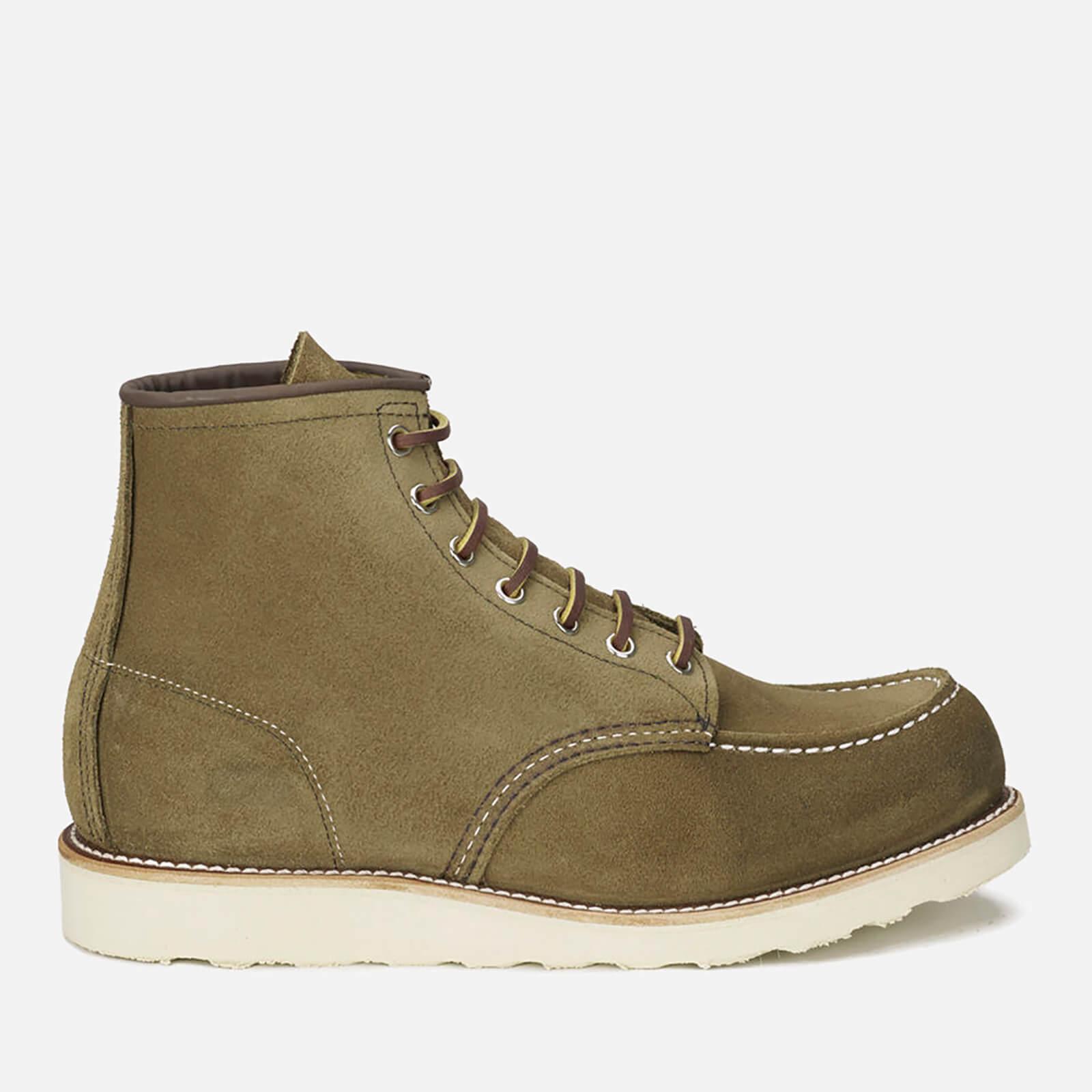 green red wing boots