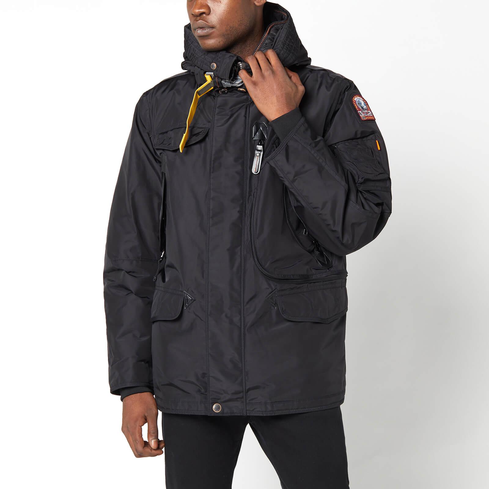 Parajumpers Right Hand Base Hooded Down Jacket in Black for Men | Lyst