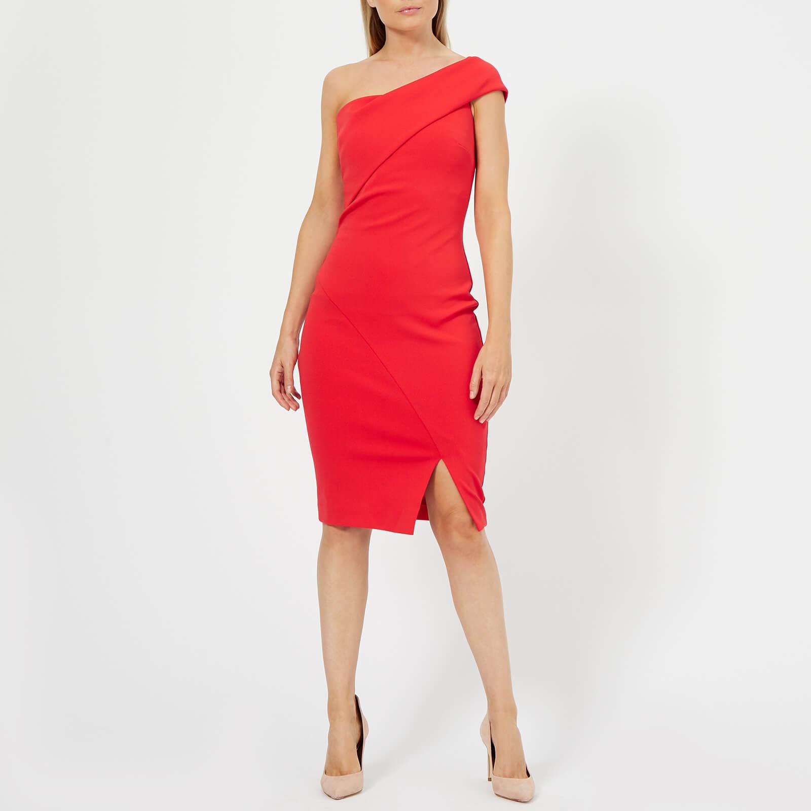 ted baker red bardot dress