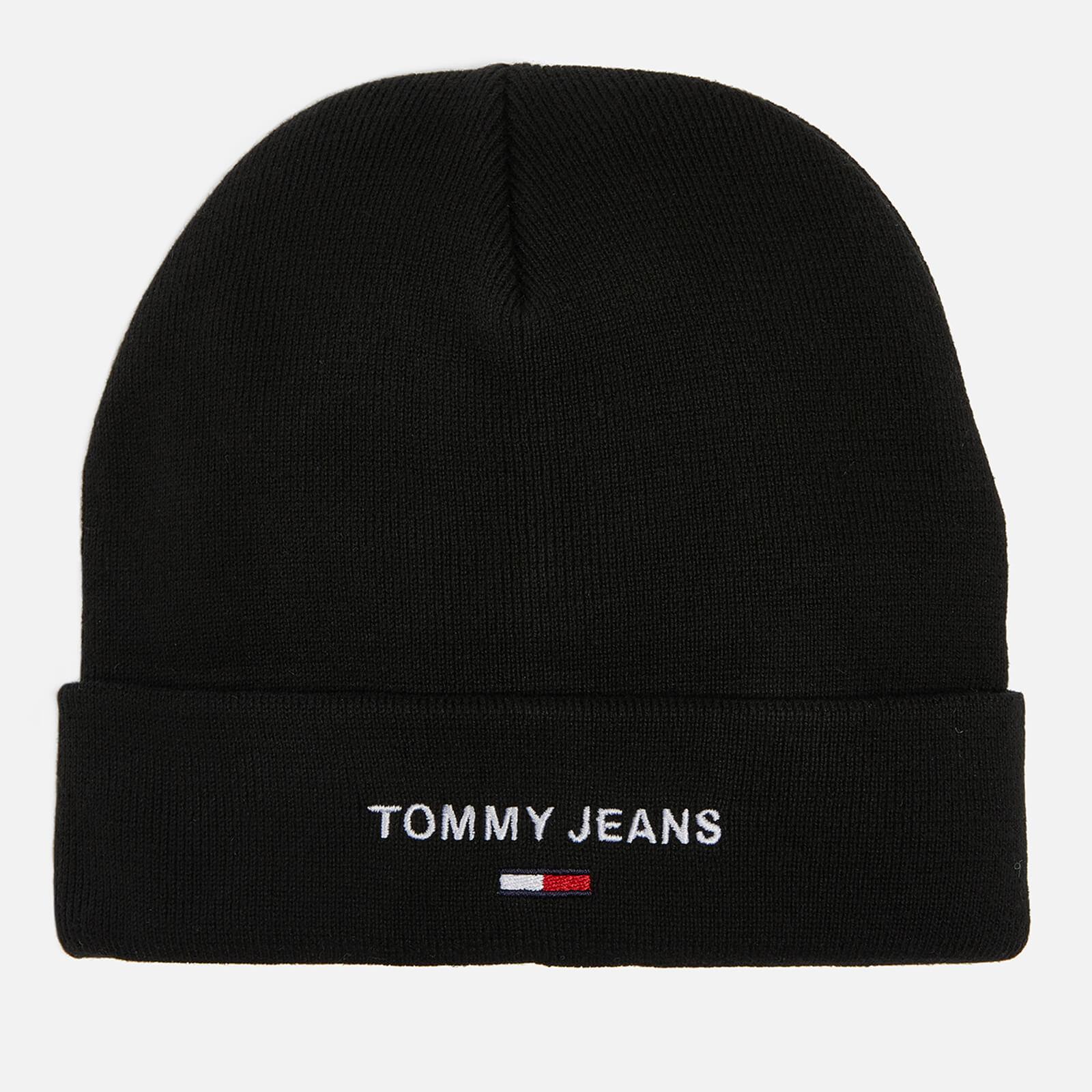 Tommy Hilfiger Sport Logo Knit Beanie in Black for Men | Lyst