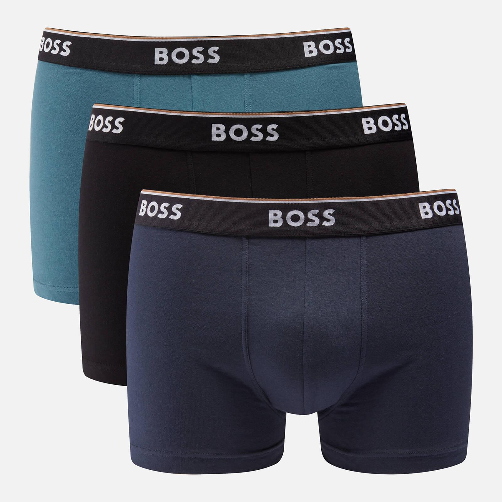 BOSS by HUGO BOSS Three-pack Stretch-cotton Boxer Shorts in Blue for Men |  Lyst
