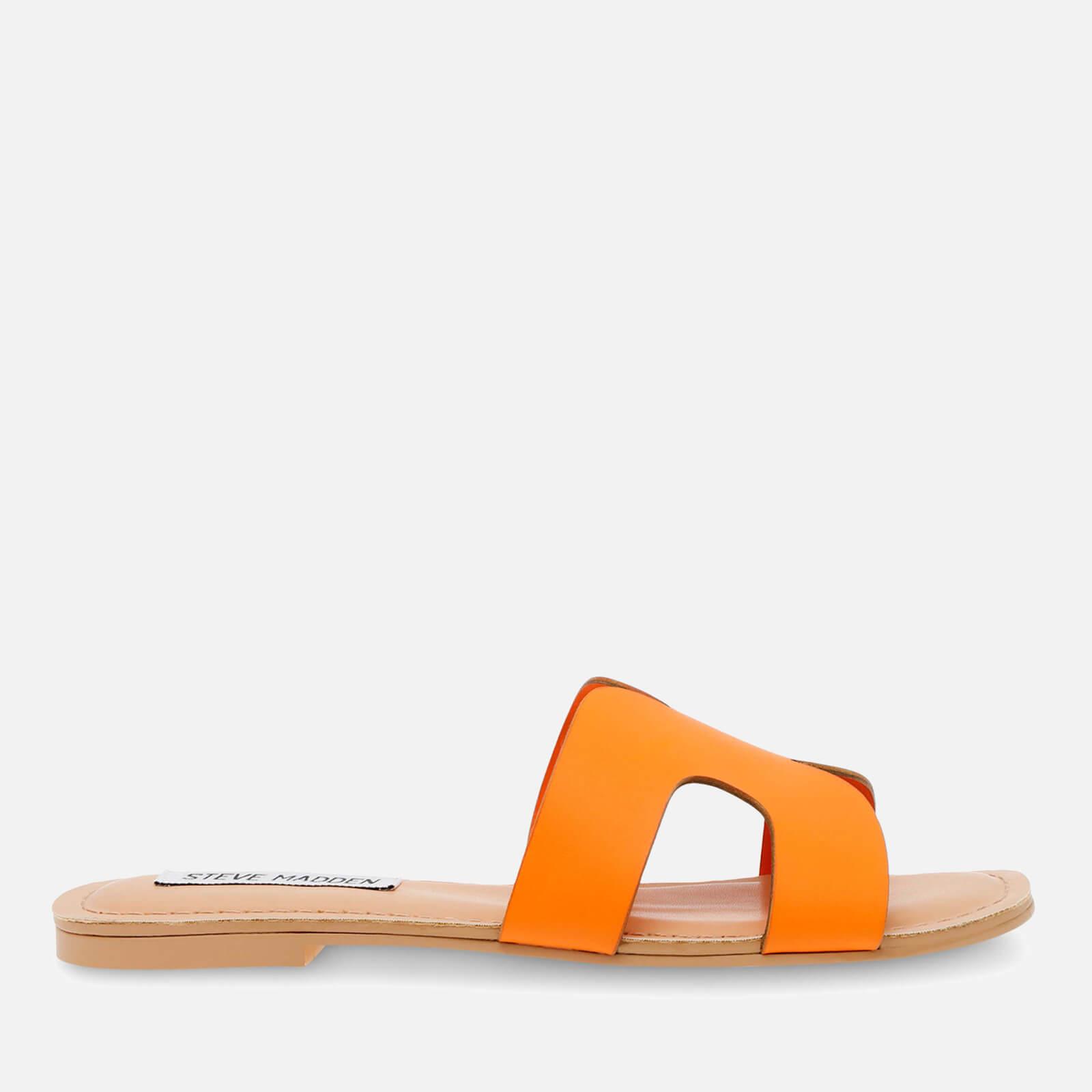 Steve Madden Zarnia Leather Sandals in Orange | Lyst