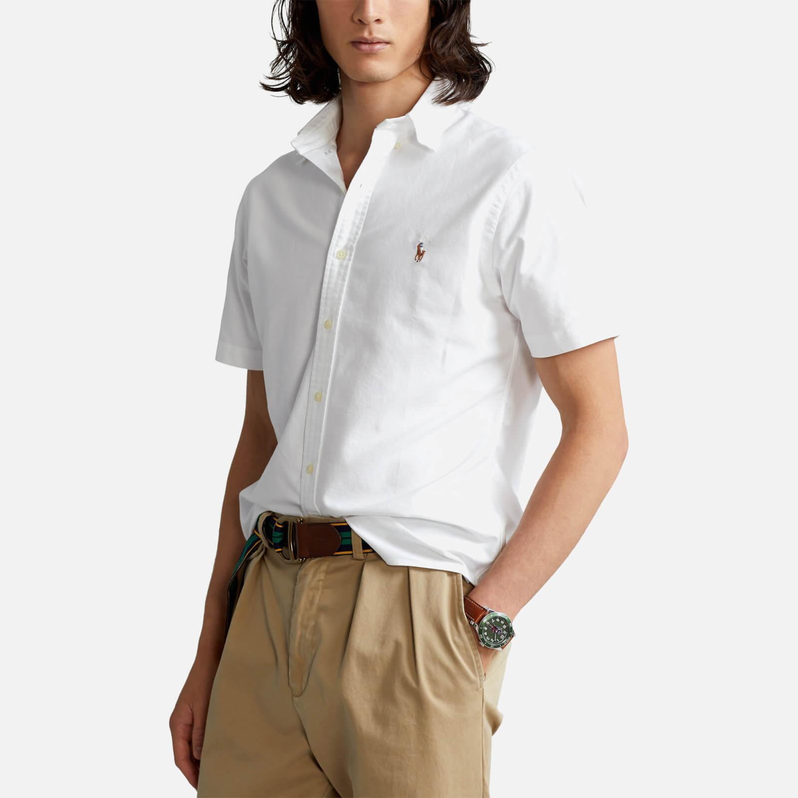 Polo Ralph Lauren Classic Oxford Short Sleeve Shirt in White for Men | Lyst  Canada