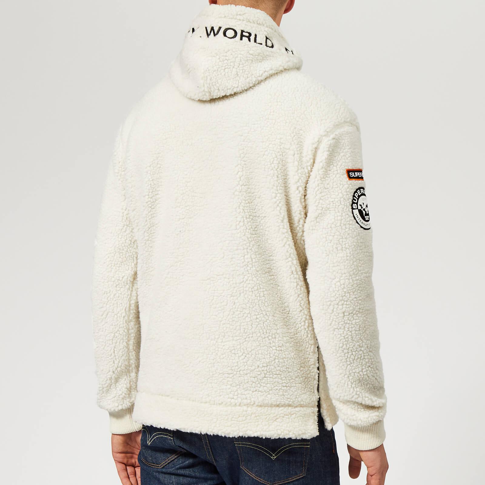 mountain sherpa half zip overhead hoodie