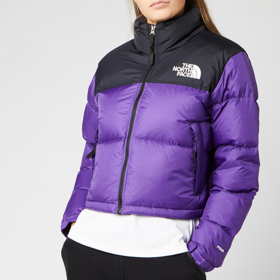 north face purple and black jacket