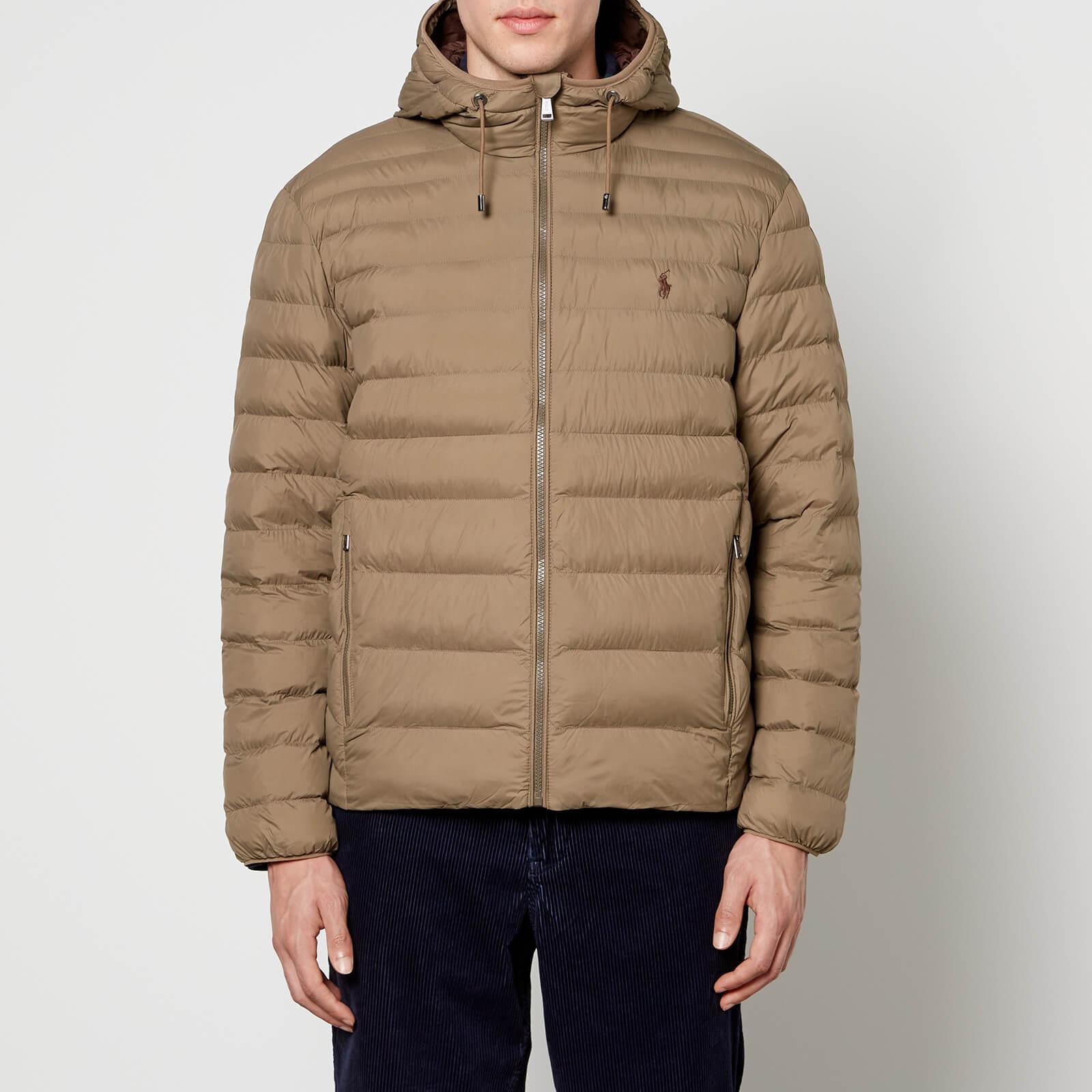 Polo Ralph Lauren Packable Nylon Hooded Jacket in Brown for Men Lyst