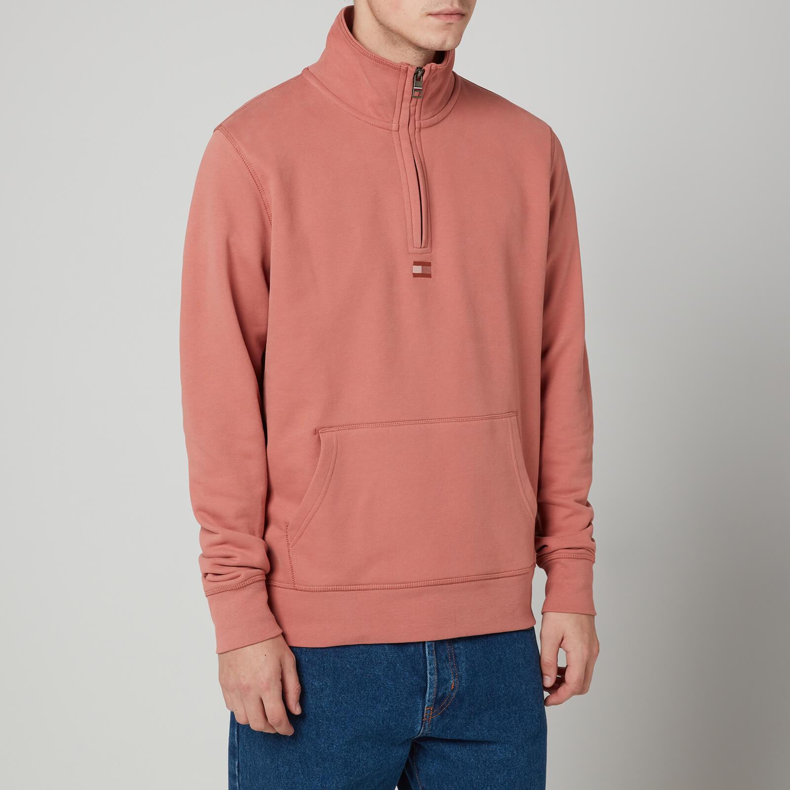 Tommy Hilfiger Recycled Cotton Mock Neck Sweatshirt in Pink for Men - Lyst