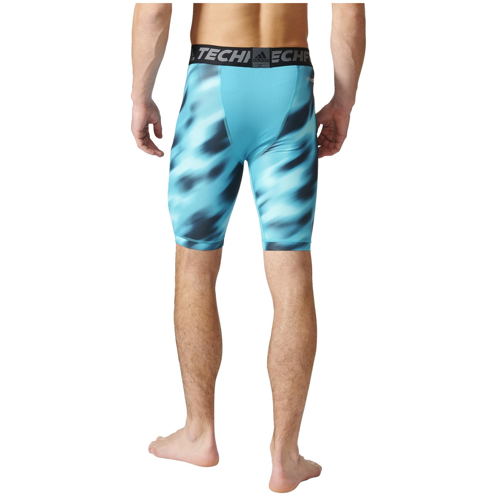 adidas Techfit Climachill 9"" Compression Shorts in Blue for Men | Lyst