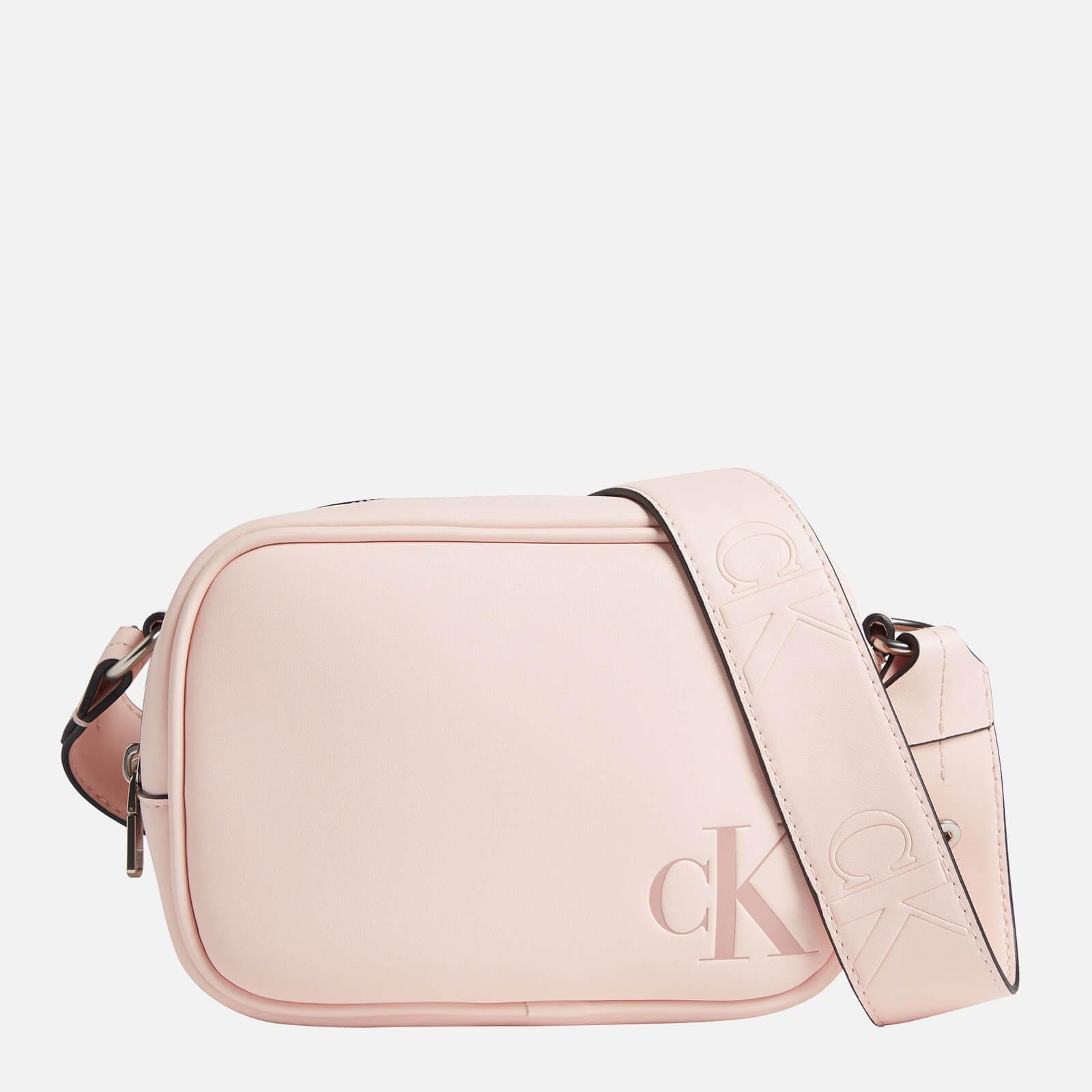 Calvin Klein Sculpted Faux Leather Camera Bag in Pink | Lyst