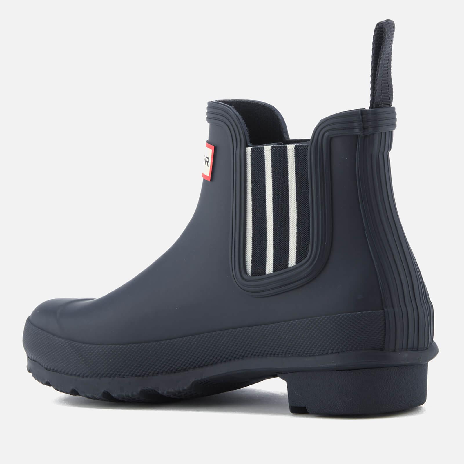 hunter garden stripe chelsea boots