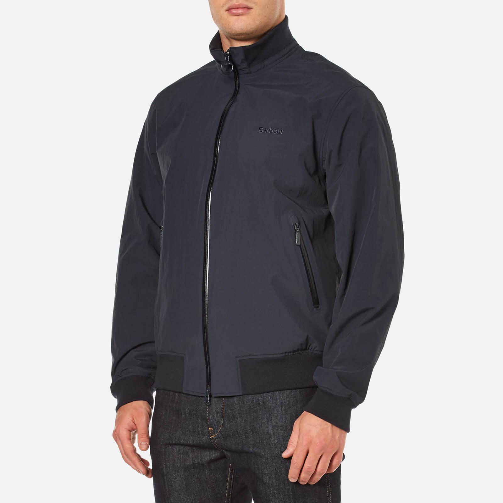 distressed red denim jacket