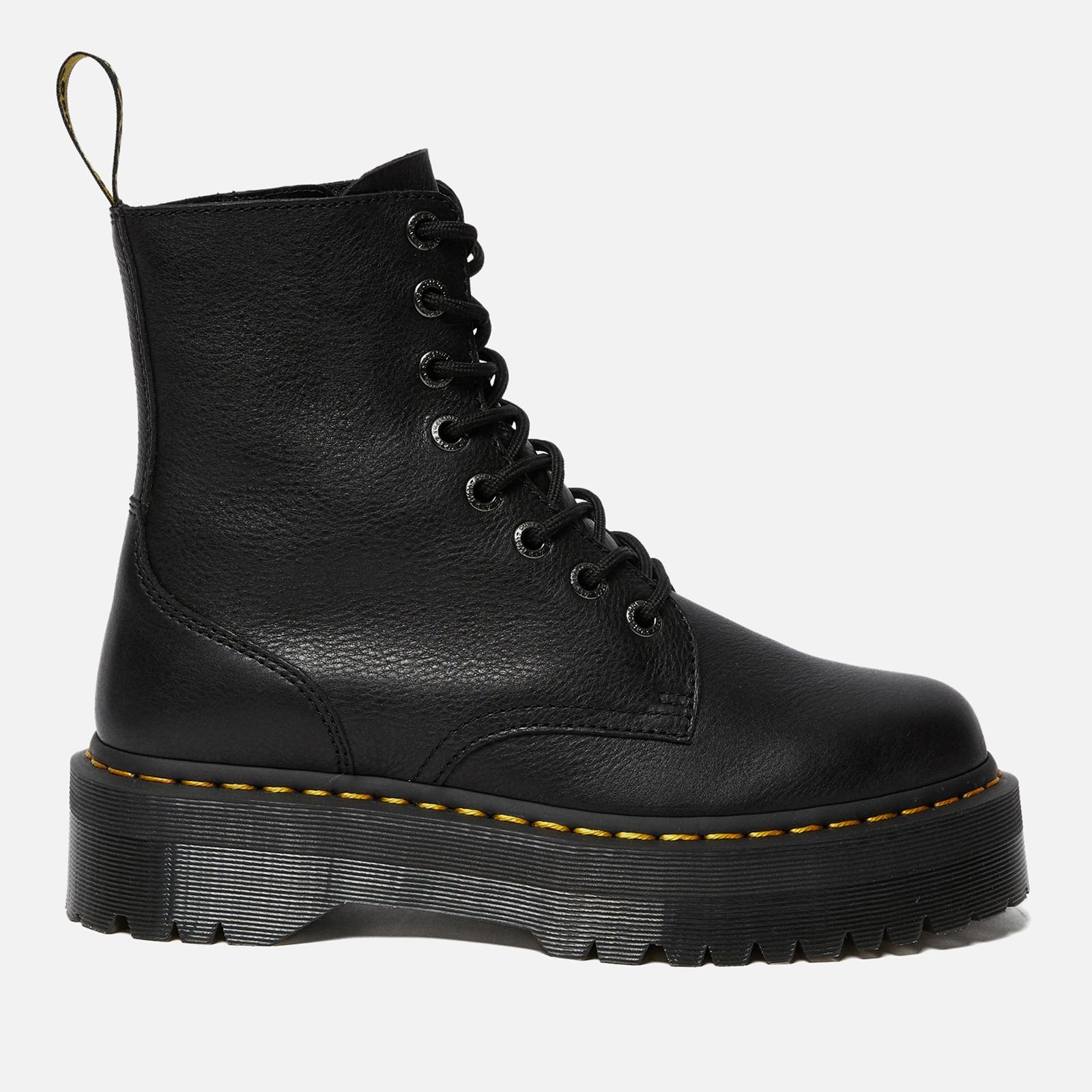Dr. Martens Jadon Iii Pisa Leather 8eye Boots in Black Lyst