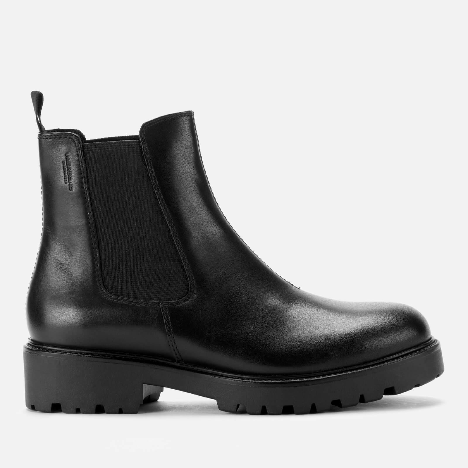 vagabond kenova black leather chunky chelsea boots