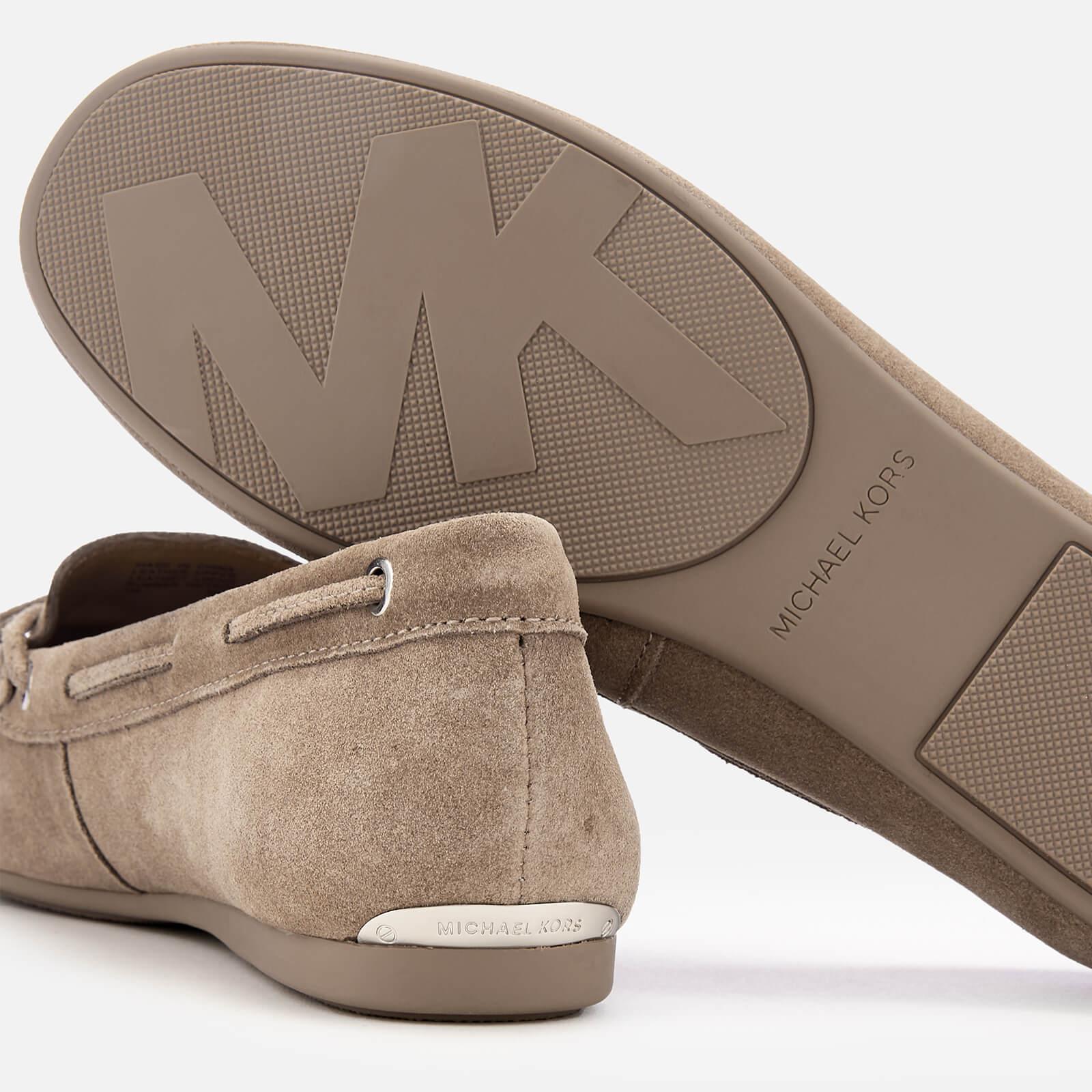 MICHAEL Michael Kors Sutton Suede Moccasins in Natural - Lyst