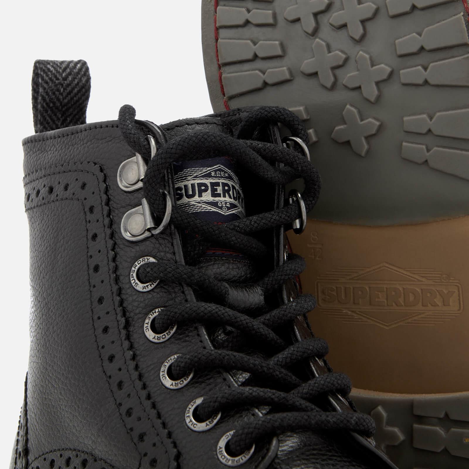 Superdry Leather Shooter Boots in Black for Men - Lyst