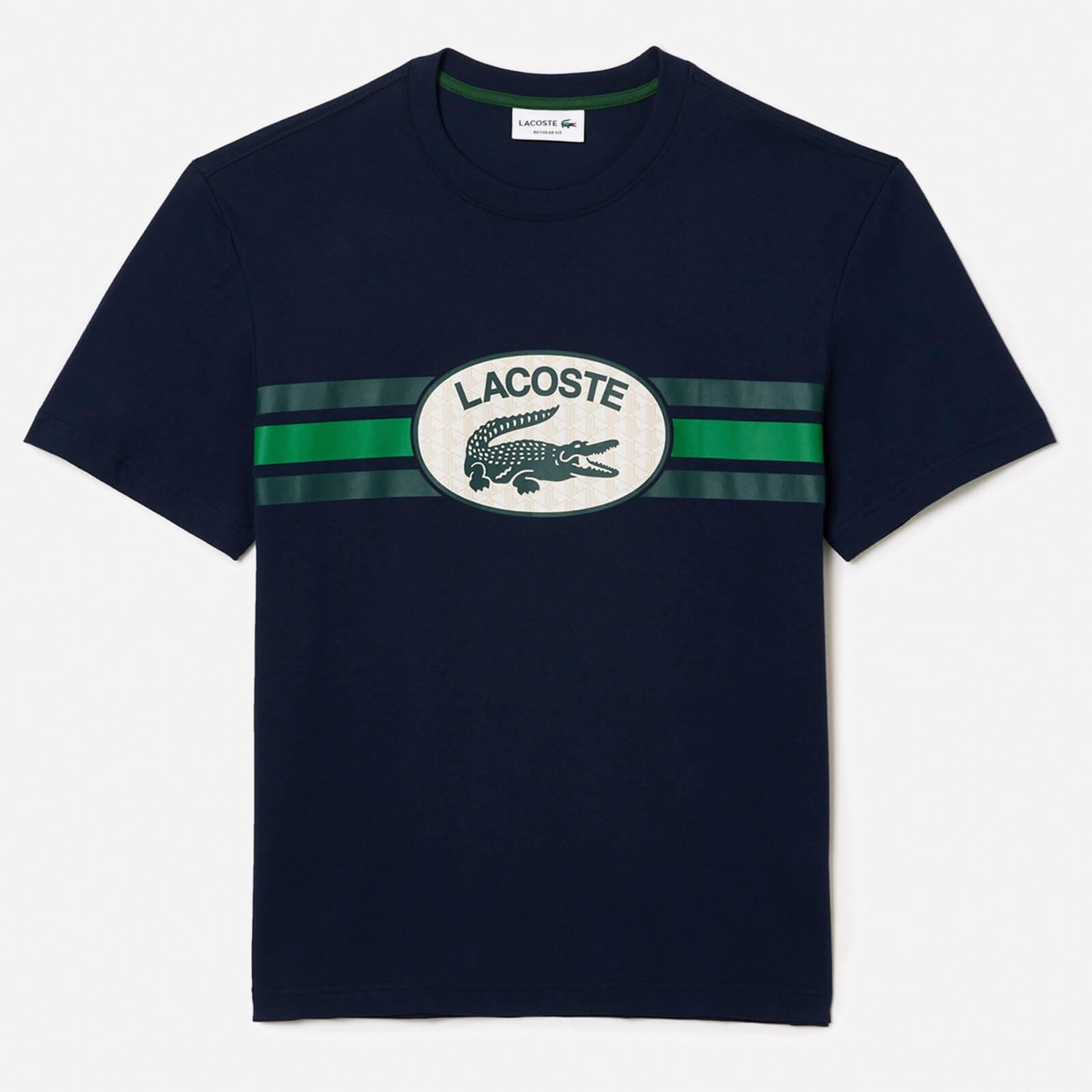 Tシャツ・カットソー LACOSTE Men T-shirt Blue TH9894 C7Z Men's Washed Effect Heavy Jersey T-Shirt - T-shirts - New In