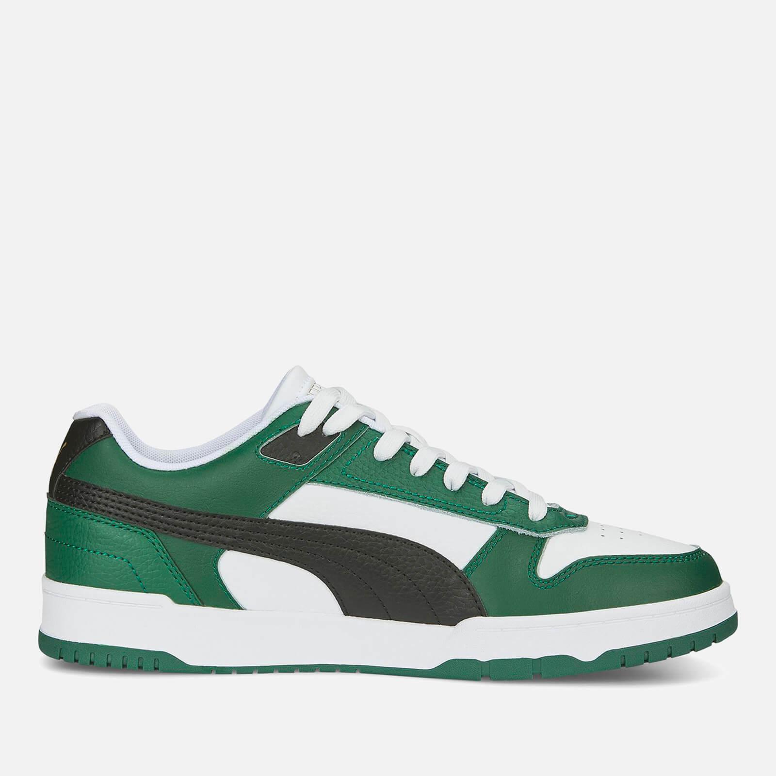 PUMA Rbd Game Leather Trainers in Green for Men | Lyst