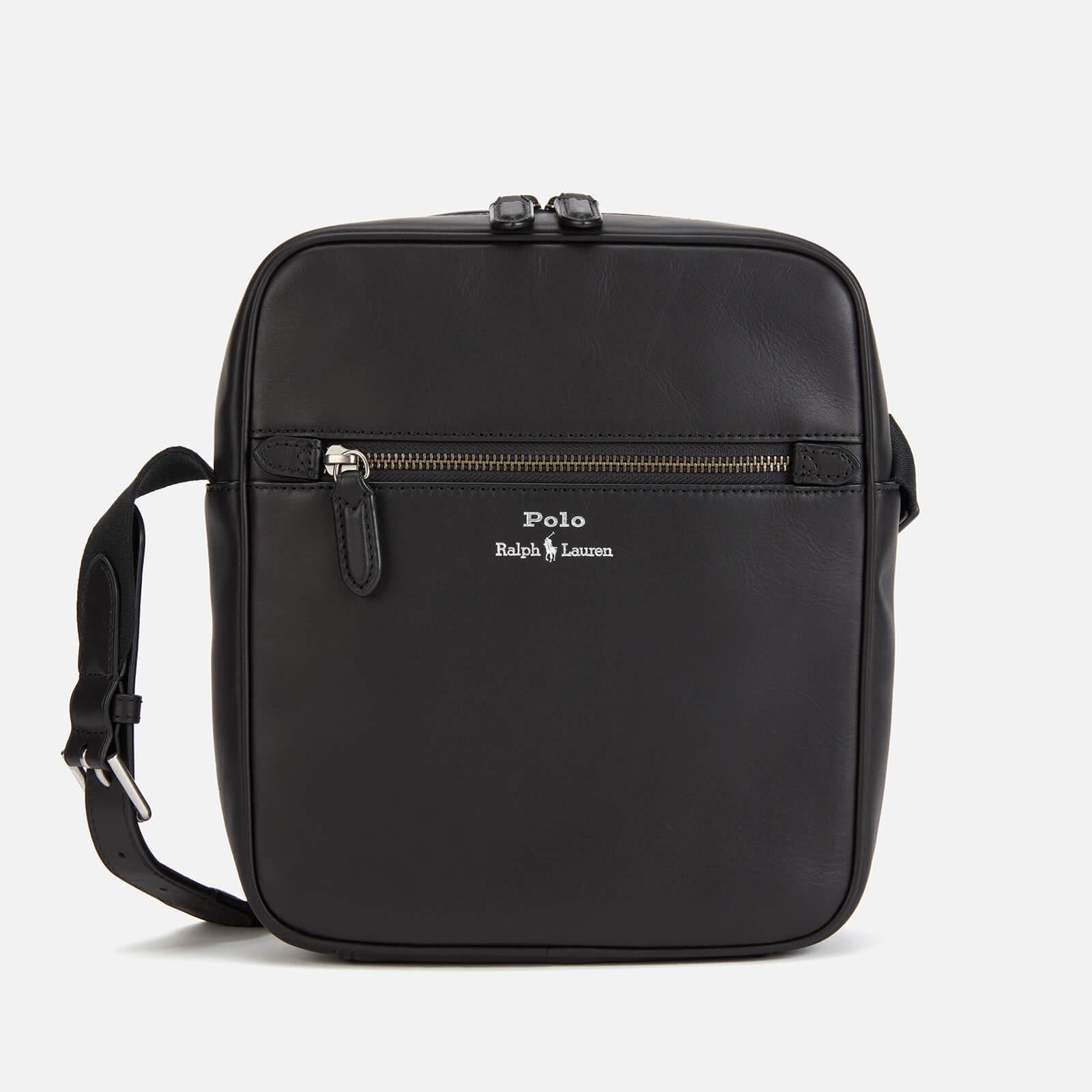 Polo Ralph Lauren Smooth Leather Cross Body Bag in Black for Men | Lyst