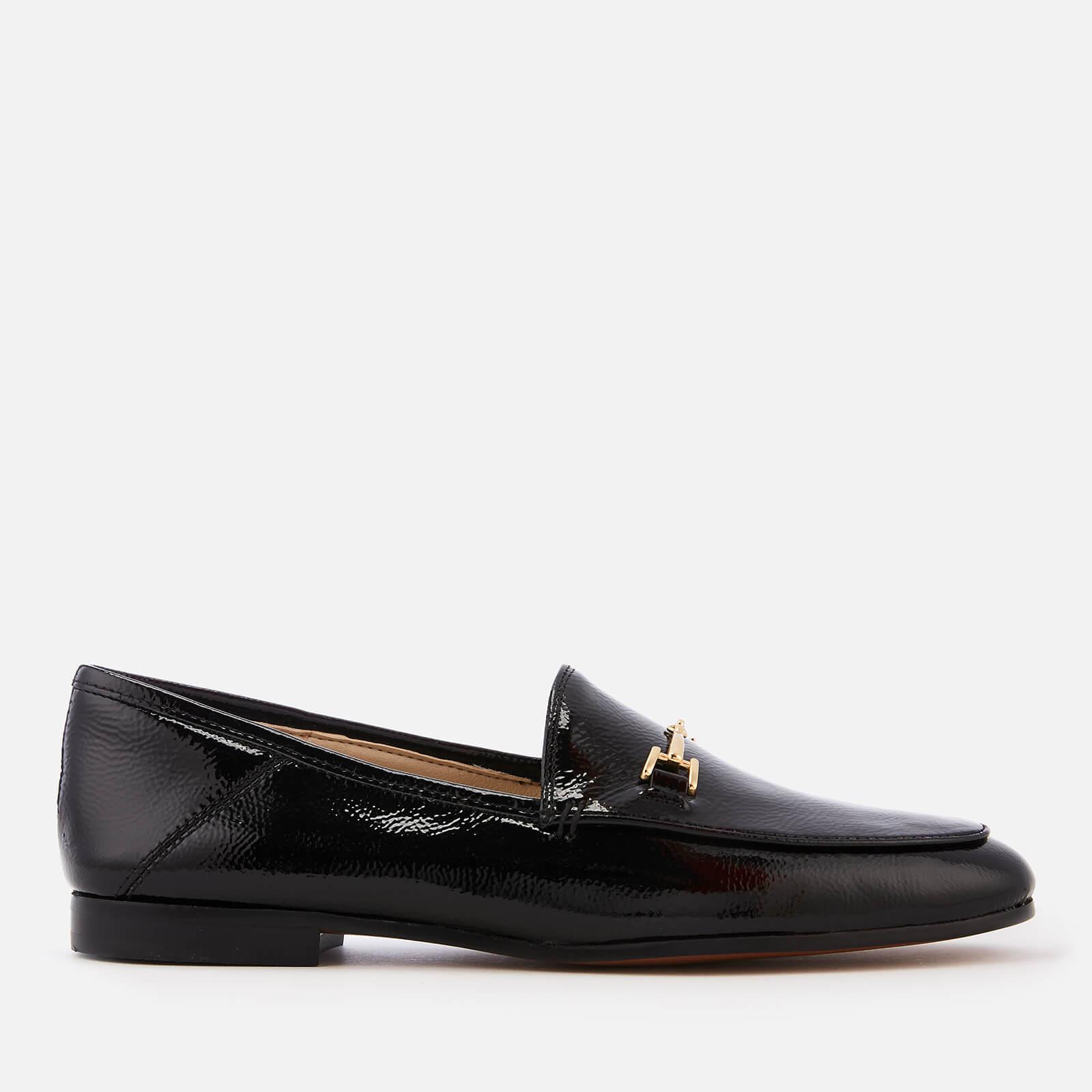 Sam Edelman Leather Loraine Crinkle Patent Loafers in Black - Lyst