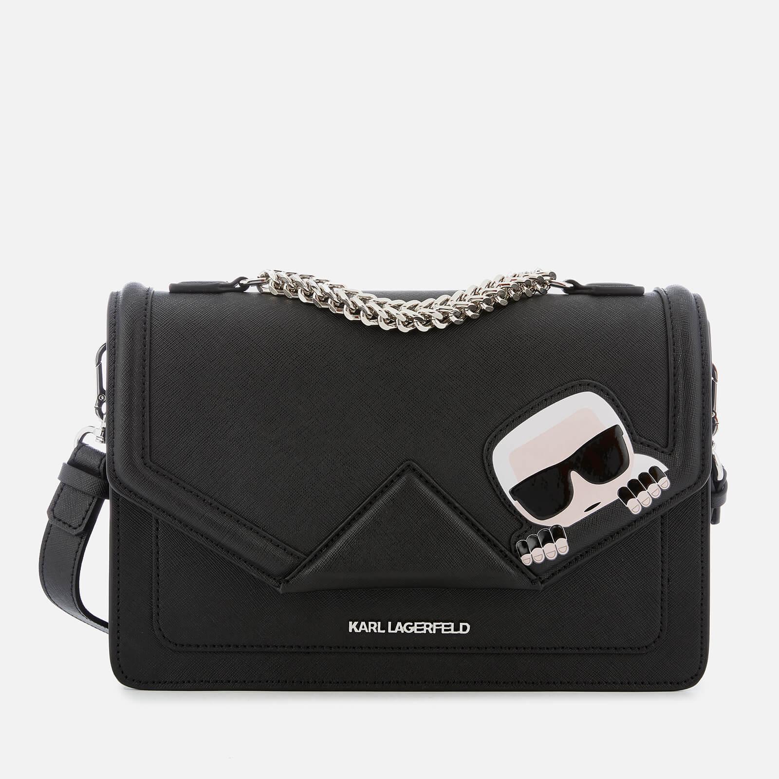 Karl Lagerfeld K/ikonik Classic Shoulder Bag in Black - Save 38% - Lyst