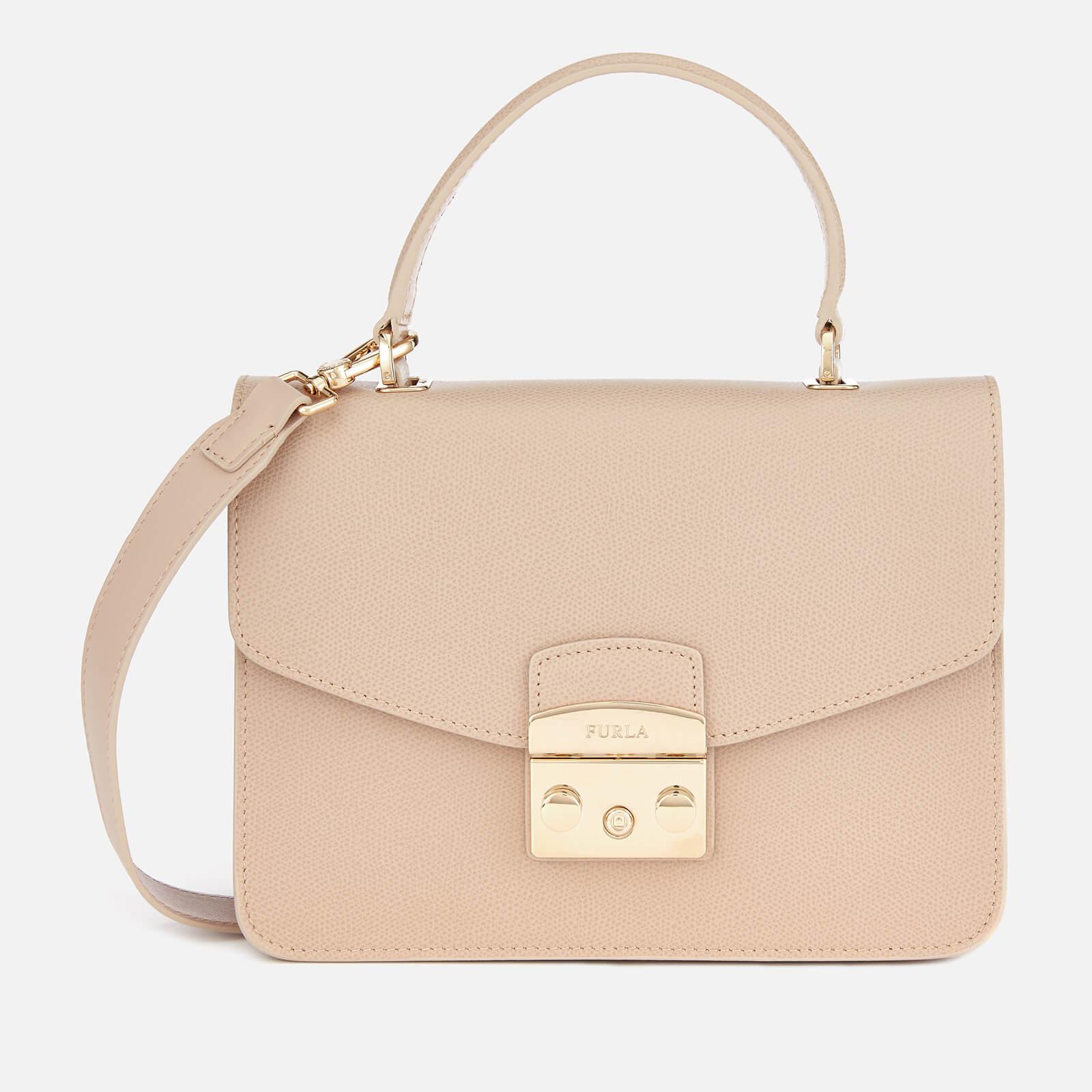 Furla Metropolis Small Top Handle Bag in Natural | Lyst Australia