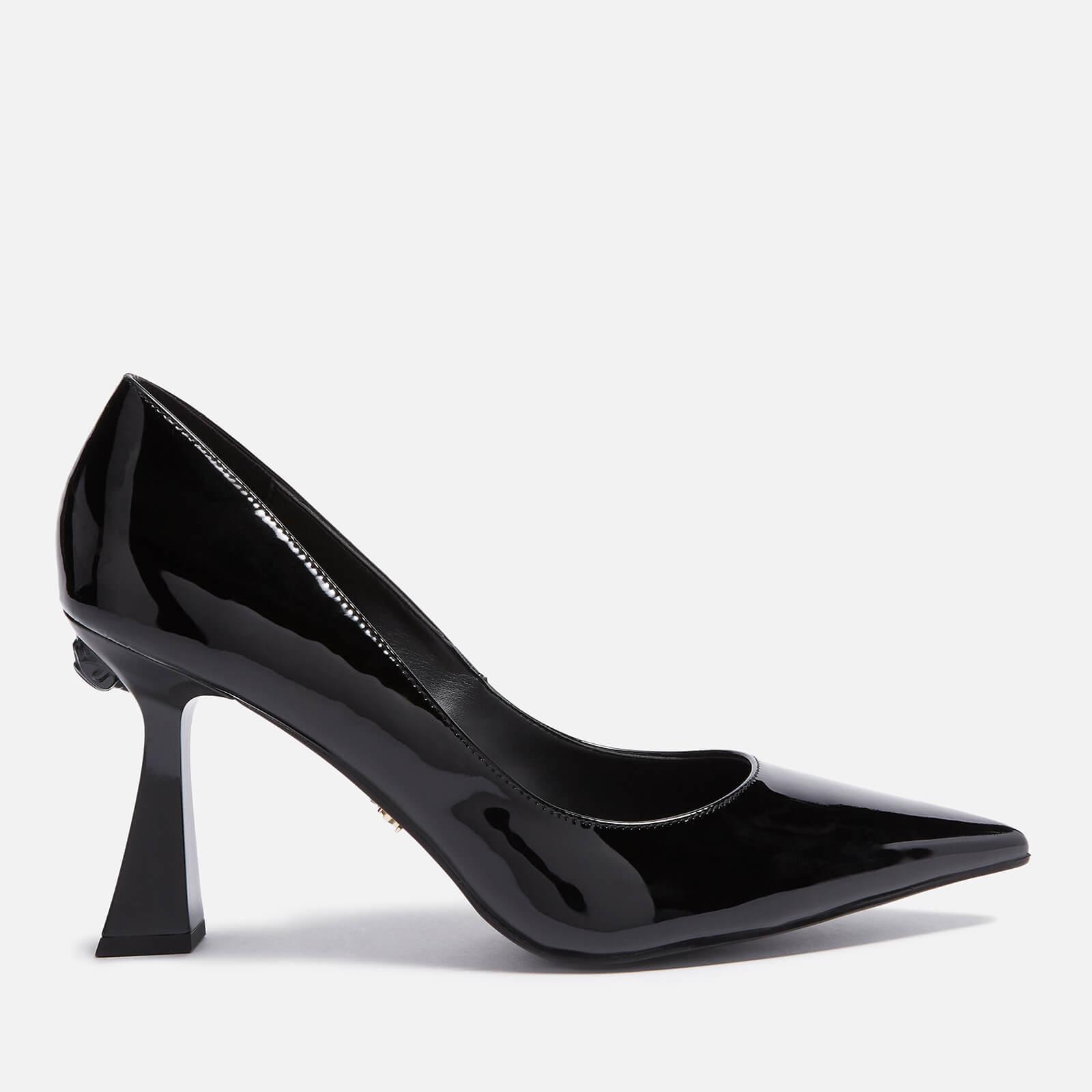 Kurt Geiger Patent Heeled Court Shoes in Black | Lyst