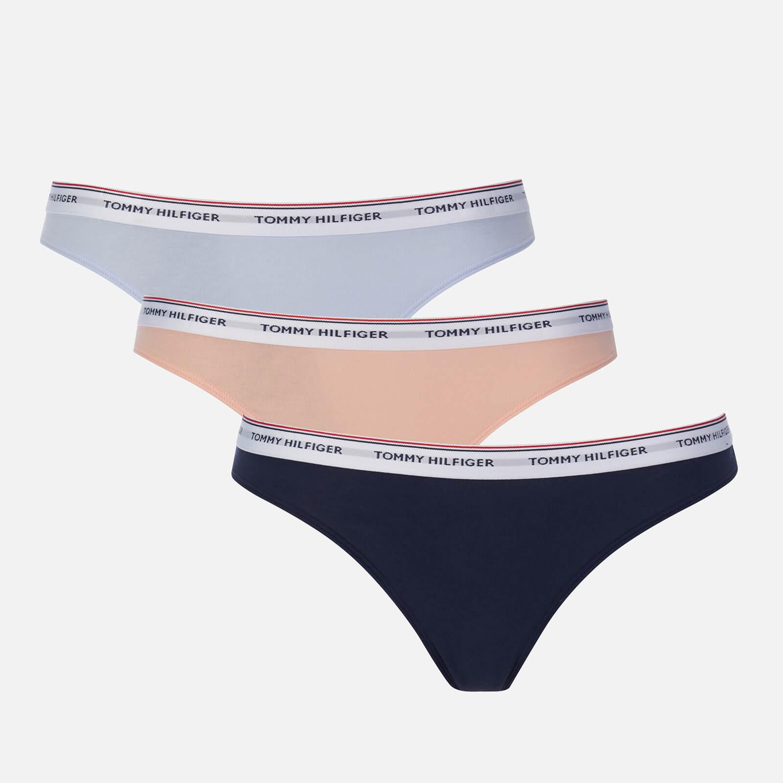 Tommy Hilfiger 3 Pack Bikini Thong in Blue | Lyst Australia