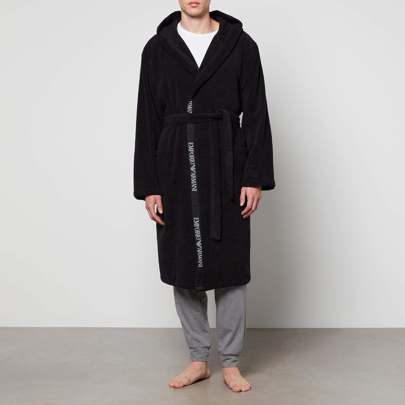 Emporio Armani Bath Robe in Black for Men | Lyst Canada