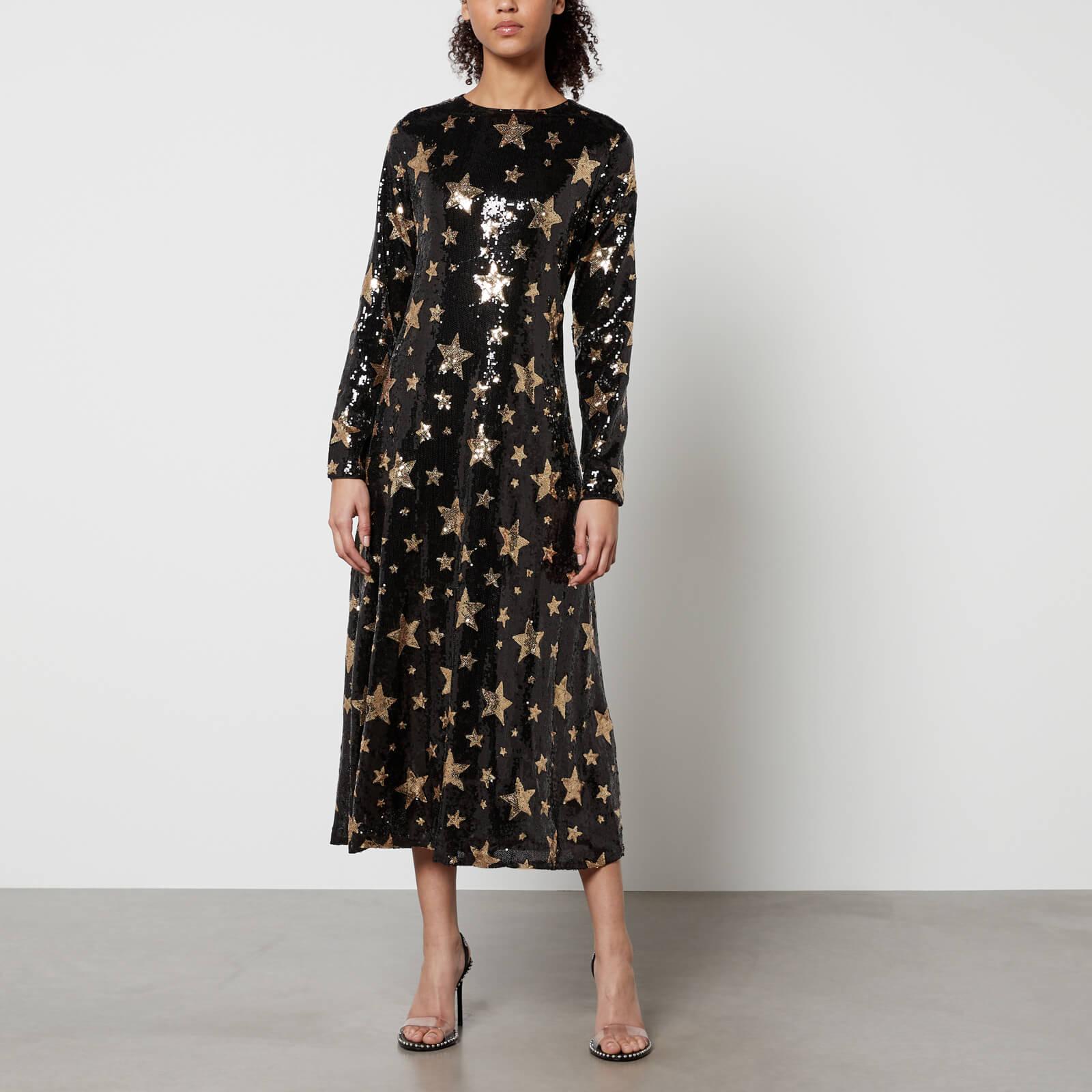 Sister Jane Super Star Sequined Midi Dress in Black Lyst Canada