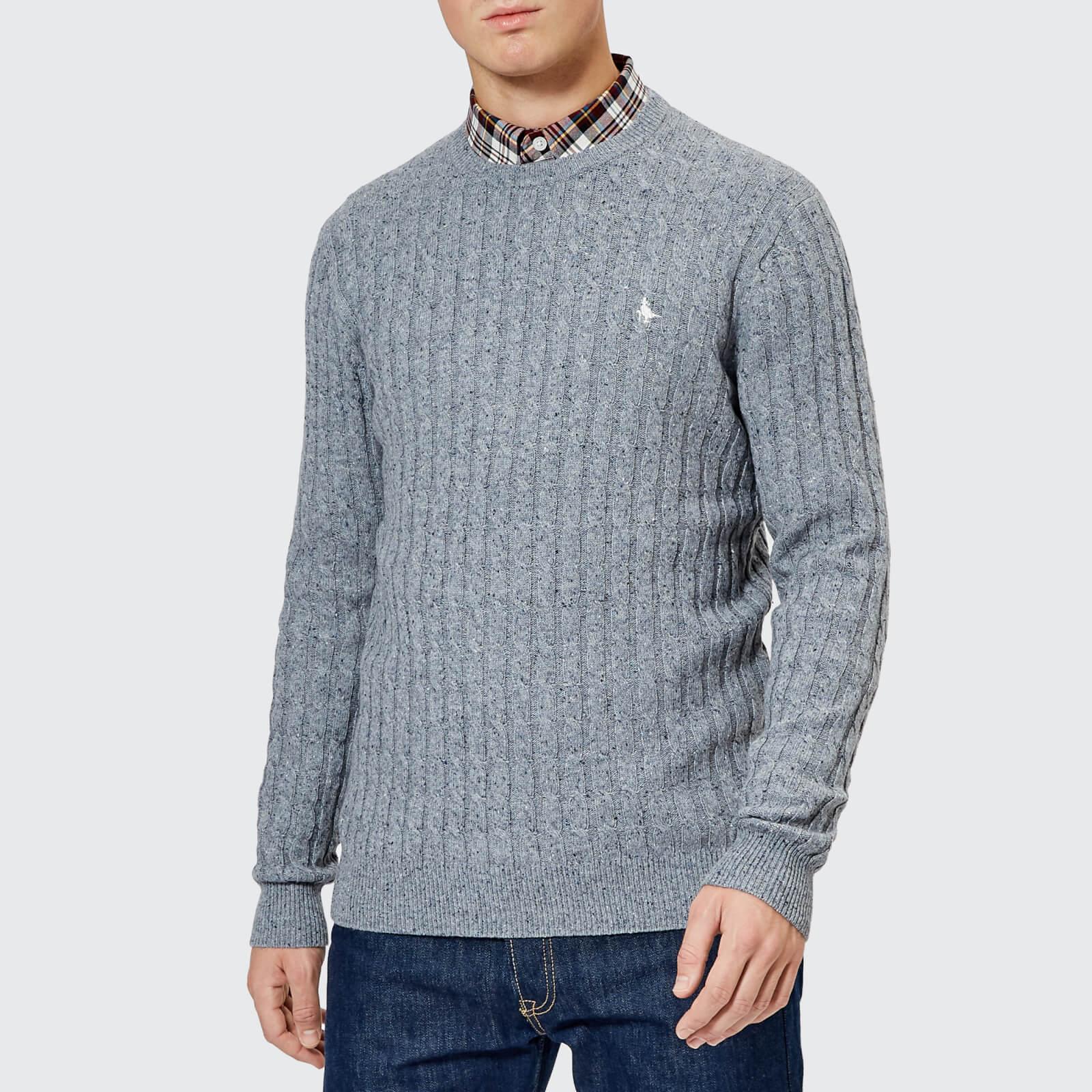 Jack Wills Wool Marlow Cable Knit Jumper in Grey (Gray) for Men - Lyst