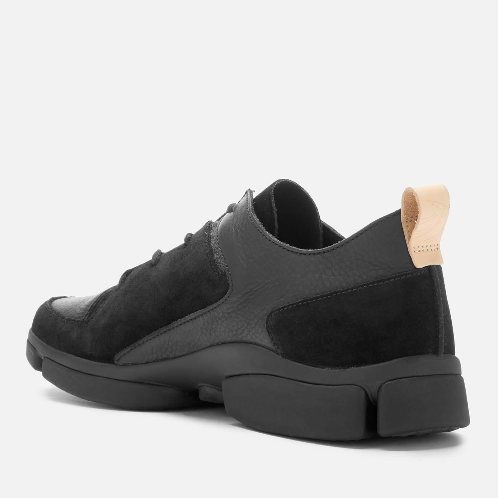 clarks leather trainers womens