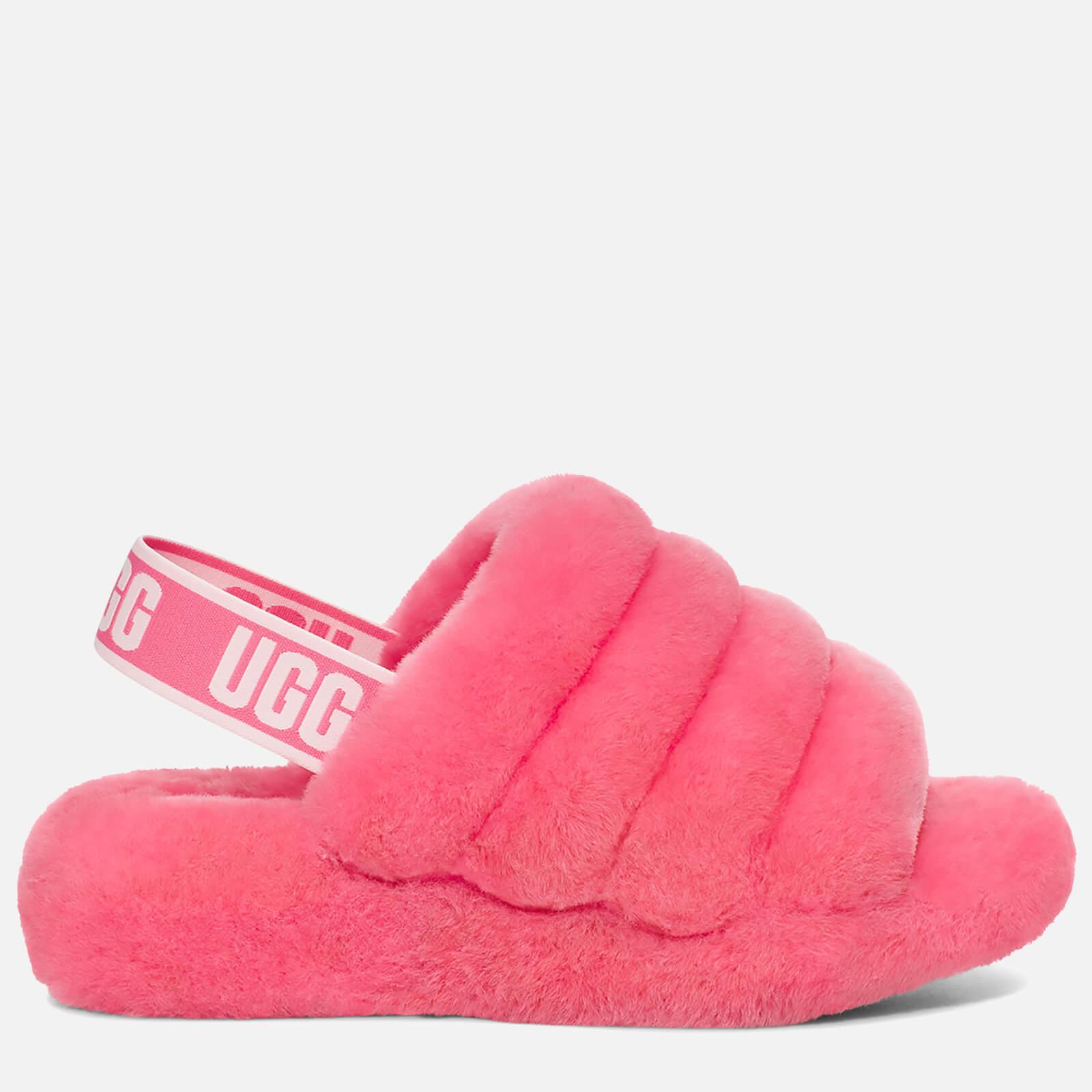 UGG Fluff Yeah Slide Sheepskin Slippers in Pink - Lyst