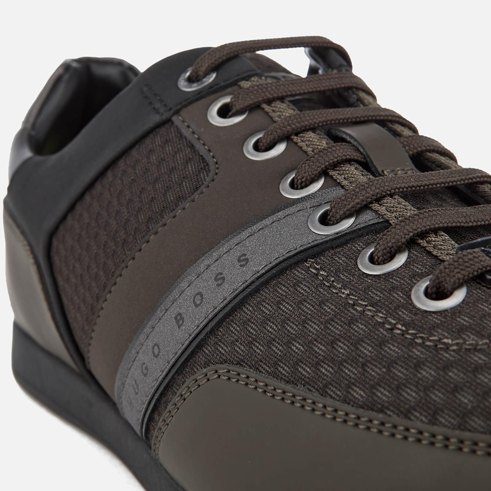 boss maze low knit trainer