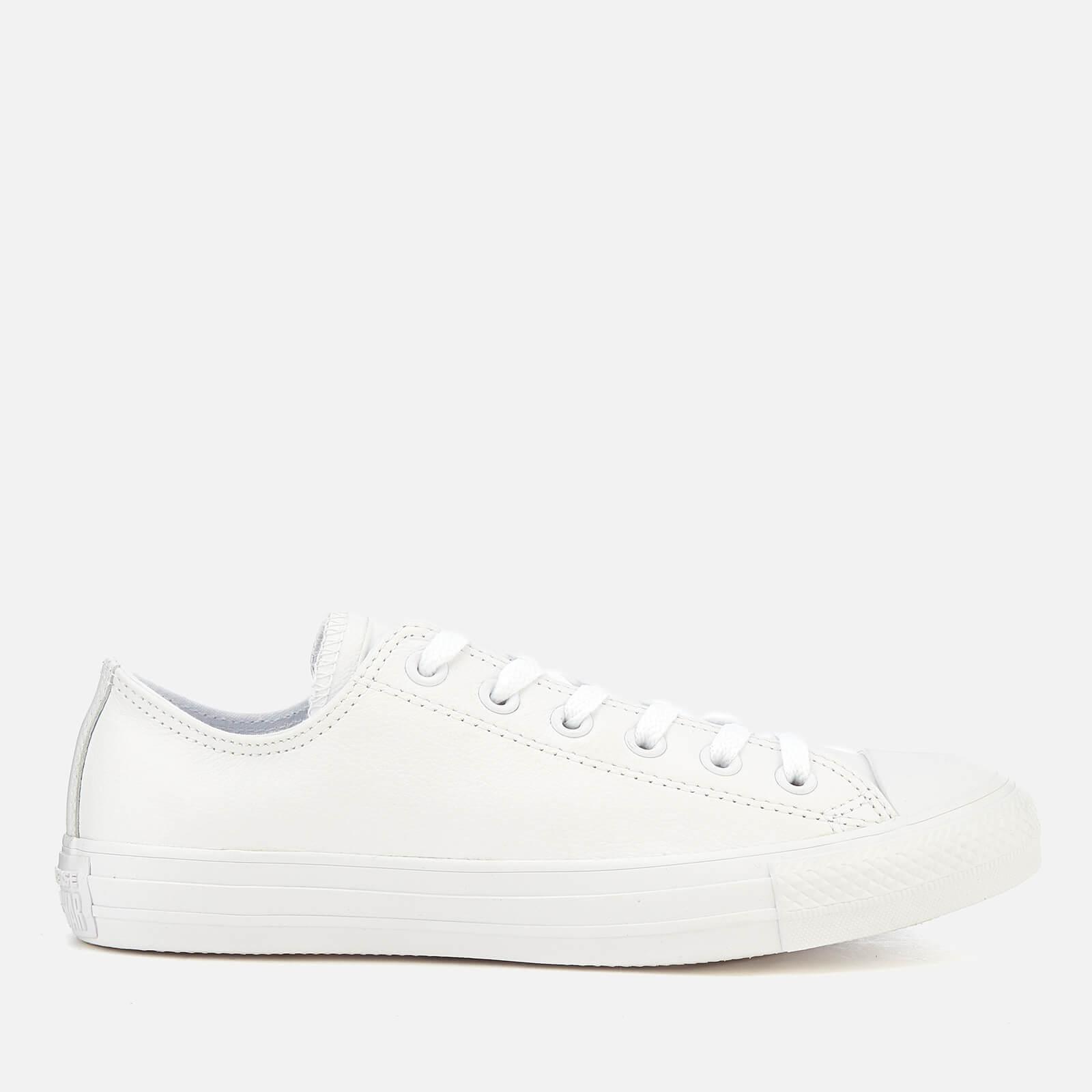 converse white all star ox leather trainers
