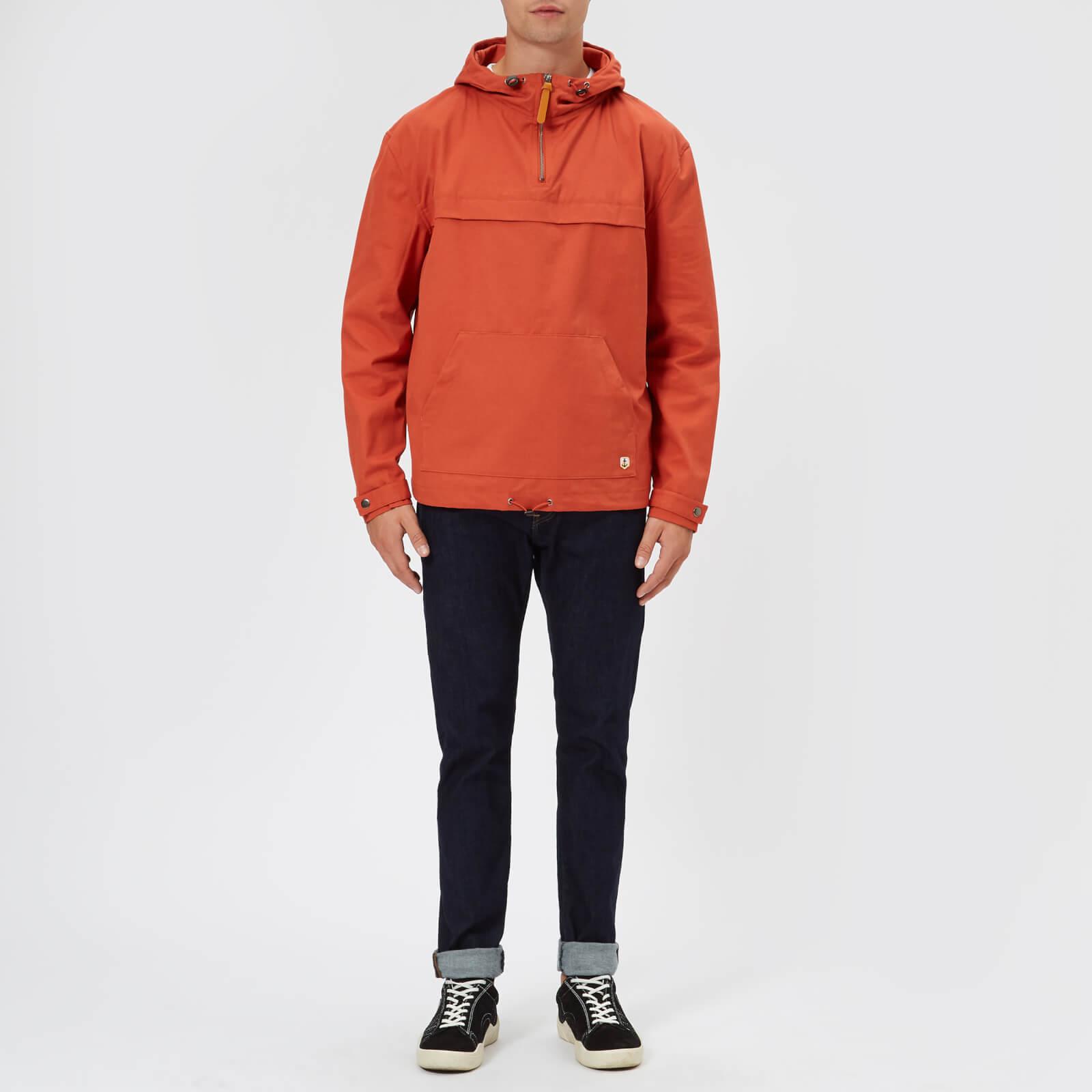 Armor Lux Cotton Water Repellent Fisherman's Smock Jacket in Orange for Men  - Lyst