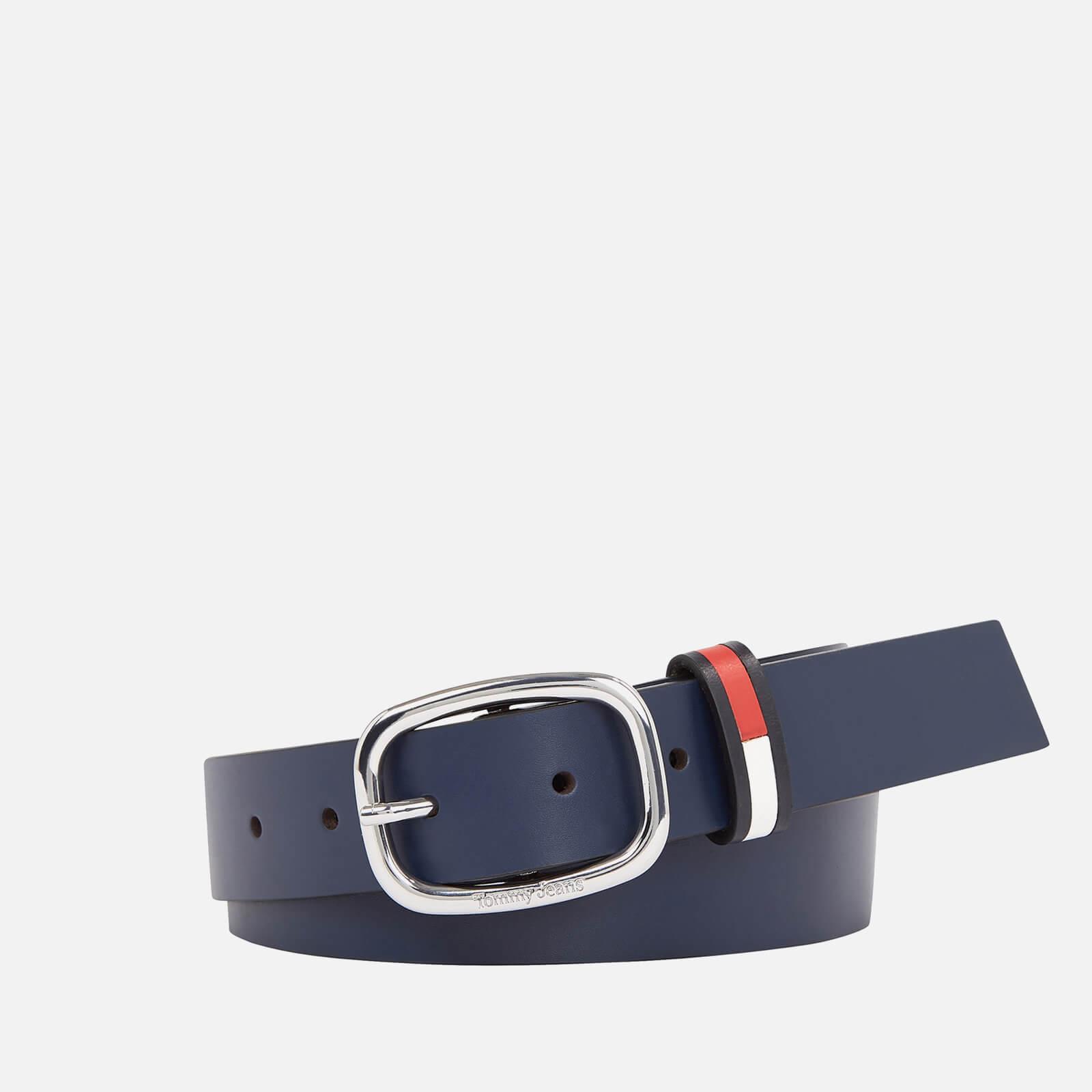 Tommy Hilfiger Monogram-pattern Leather Belt in Blue