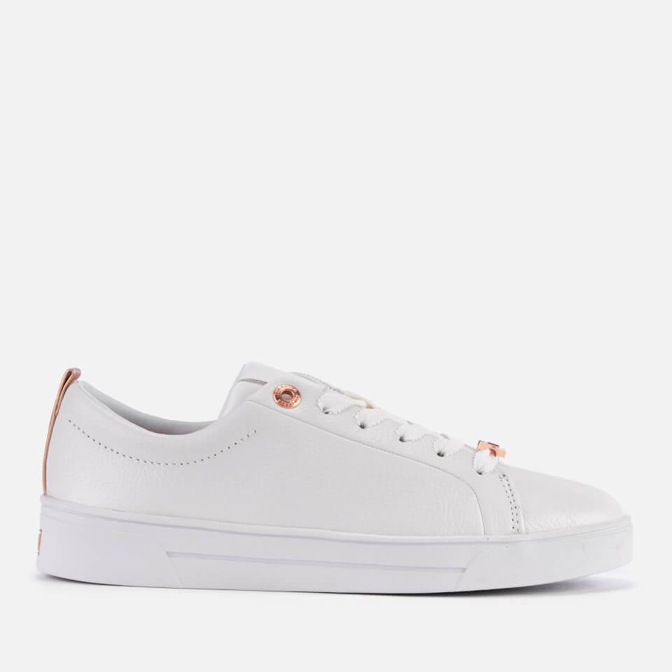 gielli lace up leather trainers
