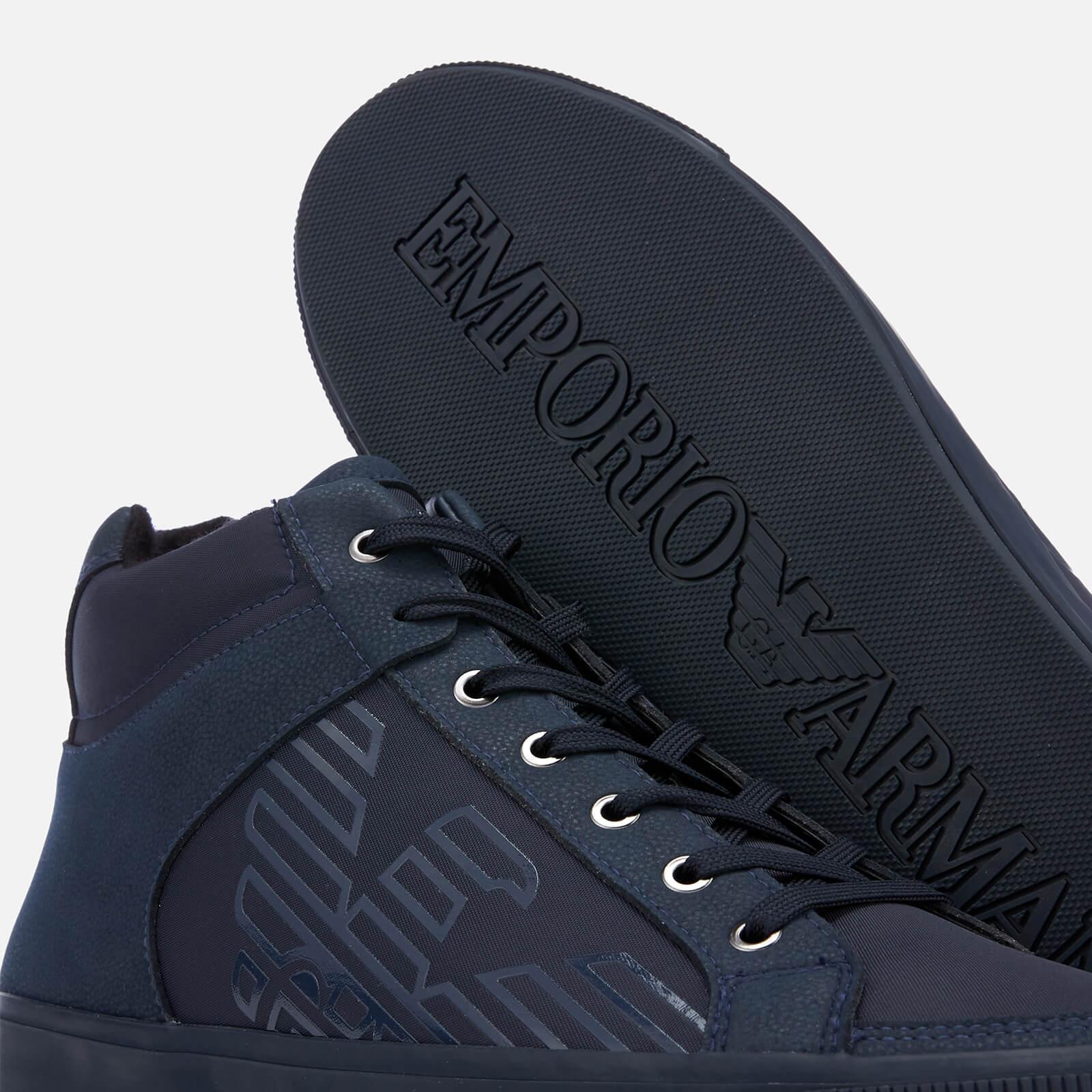 mens armani high top trainers