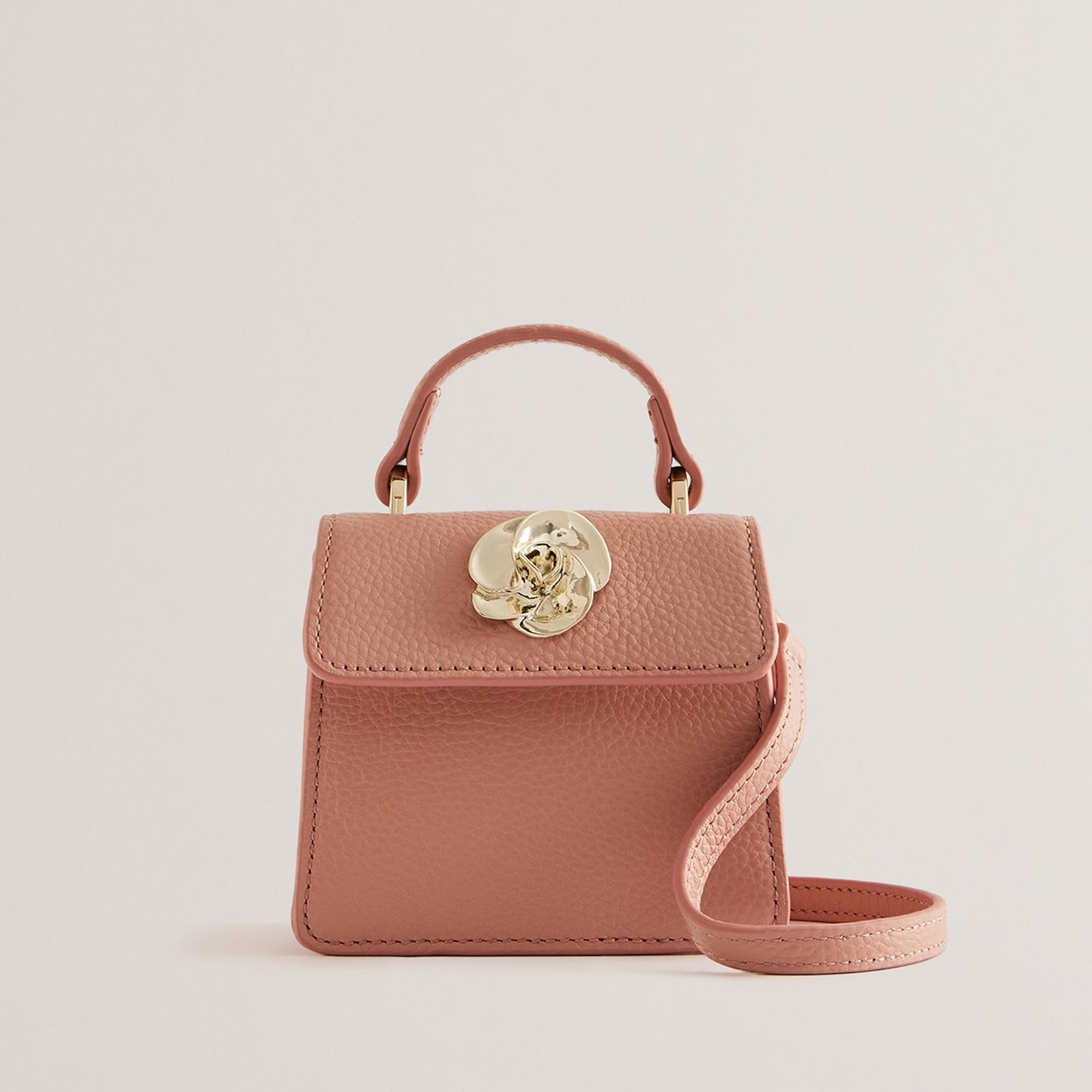 人気【TED BAKER】Roslie カメリア トップハンドル レザーバッグ 人気【TED BAKER】Roslie カメリア トップハンドル レザーバッグ