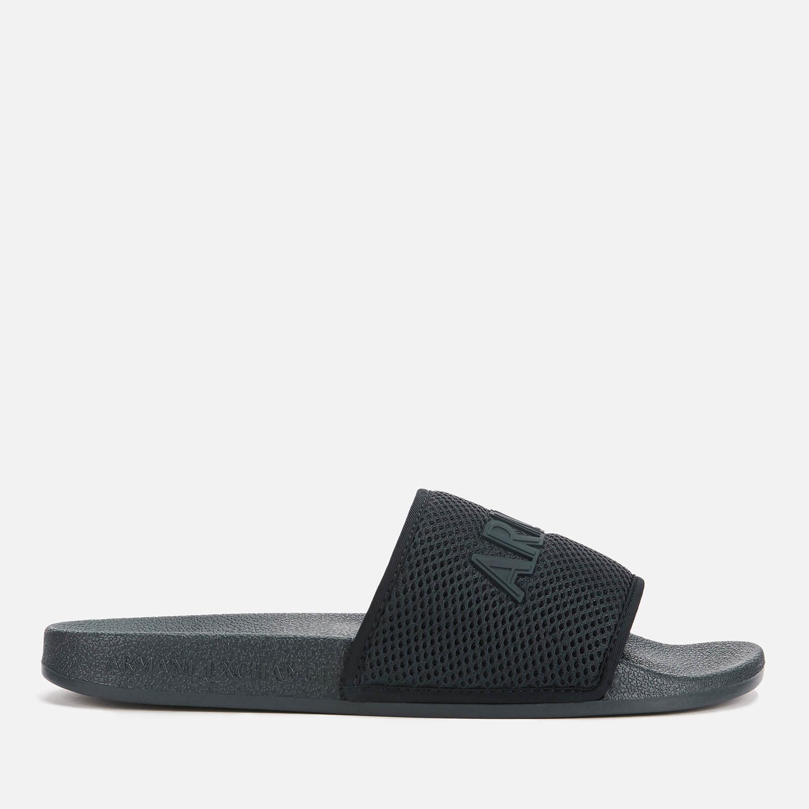 Armani Exchange SLIDES WITH WIDE MESH STRAP, Sandals for Men | A|X Online Store