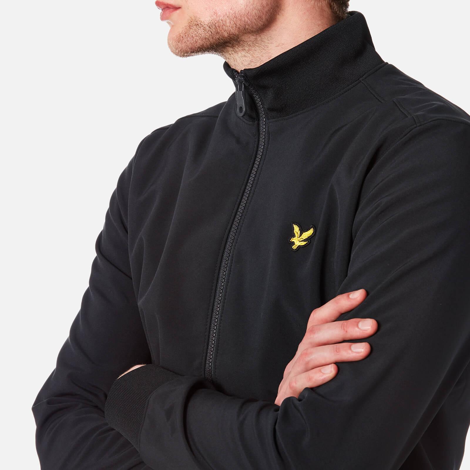 Lyle & Scott Synthetic Zip Through Funnel Neck Soft Shell Jacket in Black  for Men - Lyst