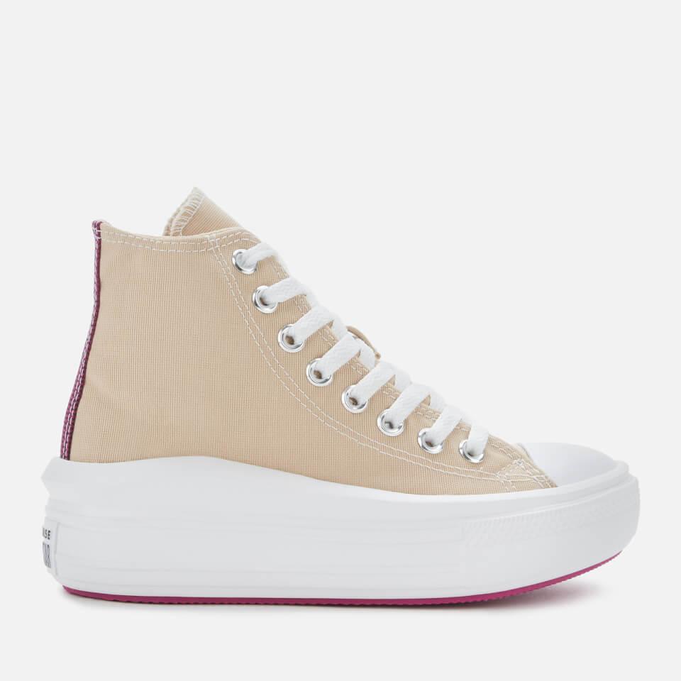 Converse Chuck Taylor Star Move Hi-top Trainers in Natural Lyst