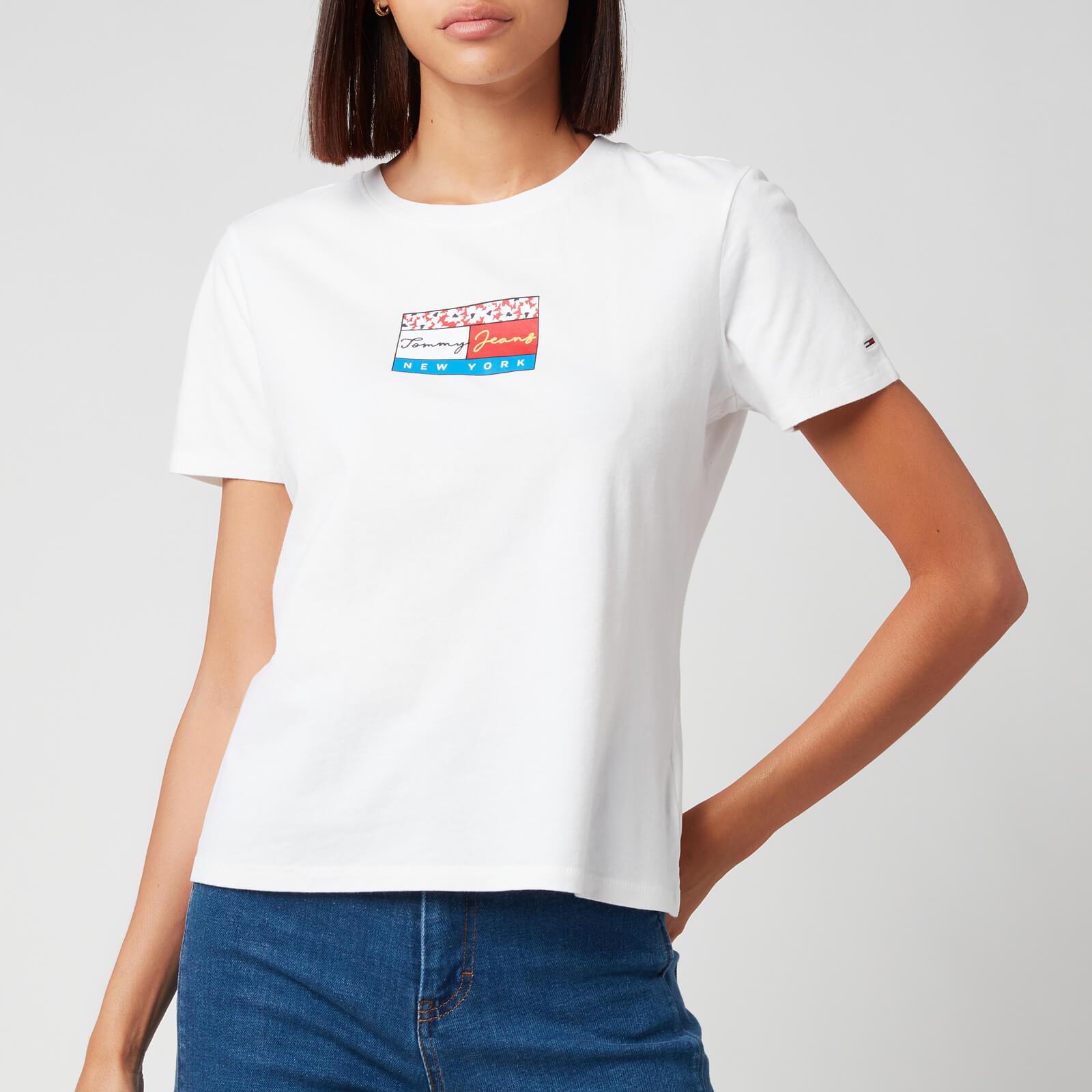 Tommy Hilfiger Cotton Tjw Slim Floral Flag Tee in White | Lyst