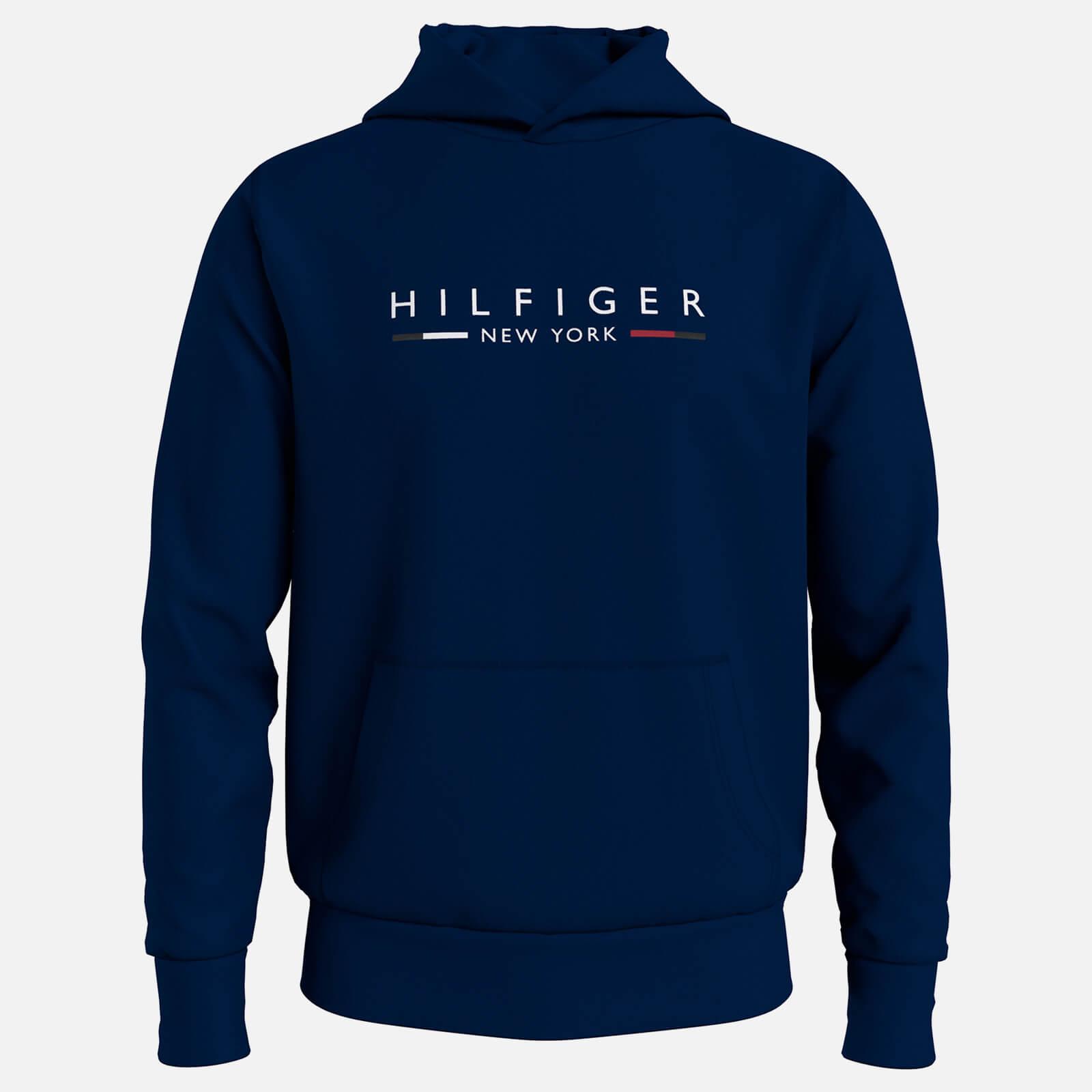 Tommy Hilfiger New York Cotton-blend Hoodie in Blue for Men | Lyst