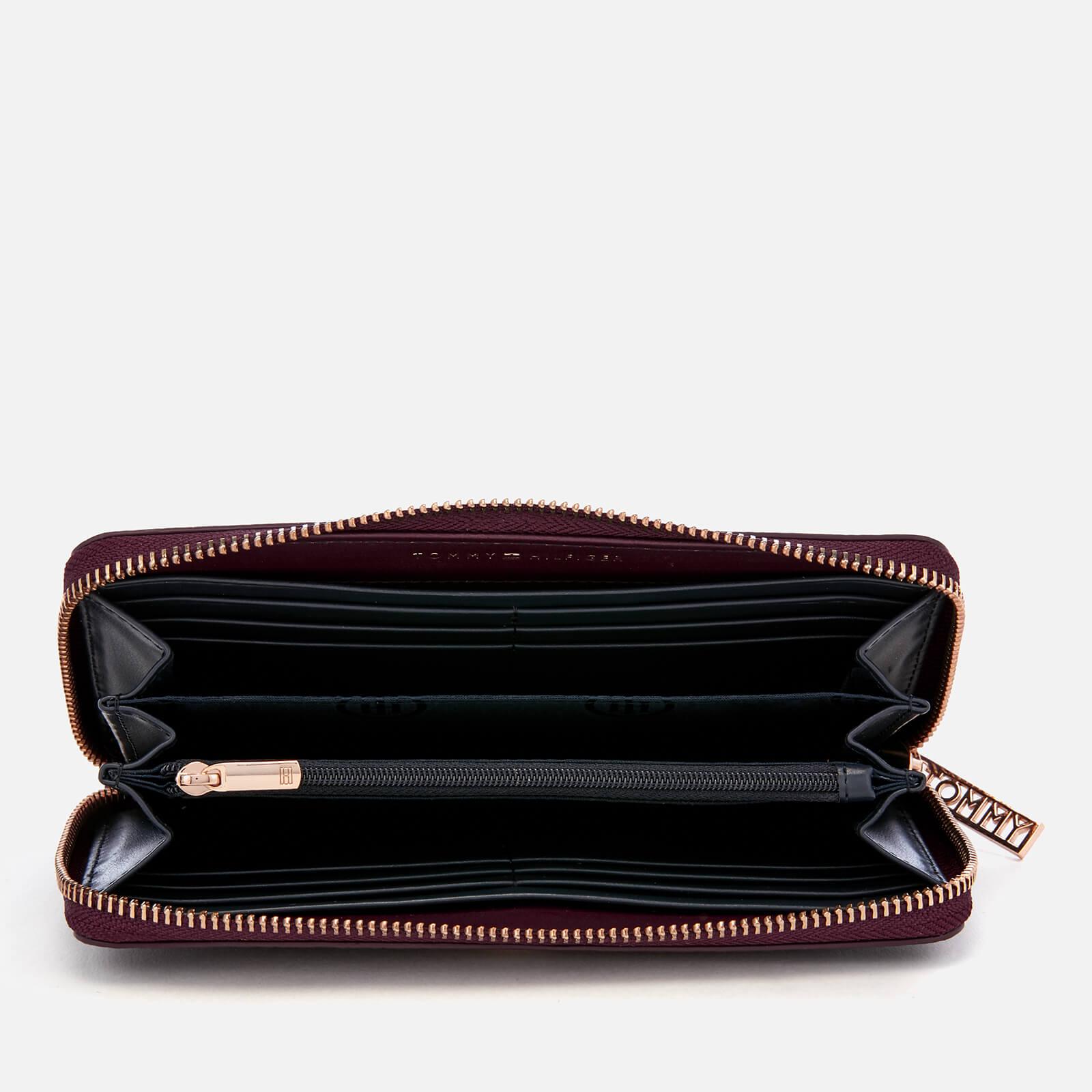 tommy hilfiger large zip around wallet