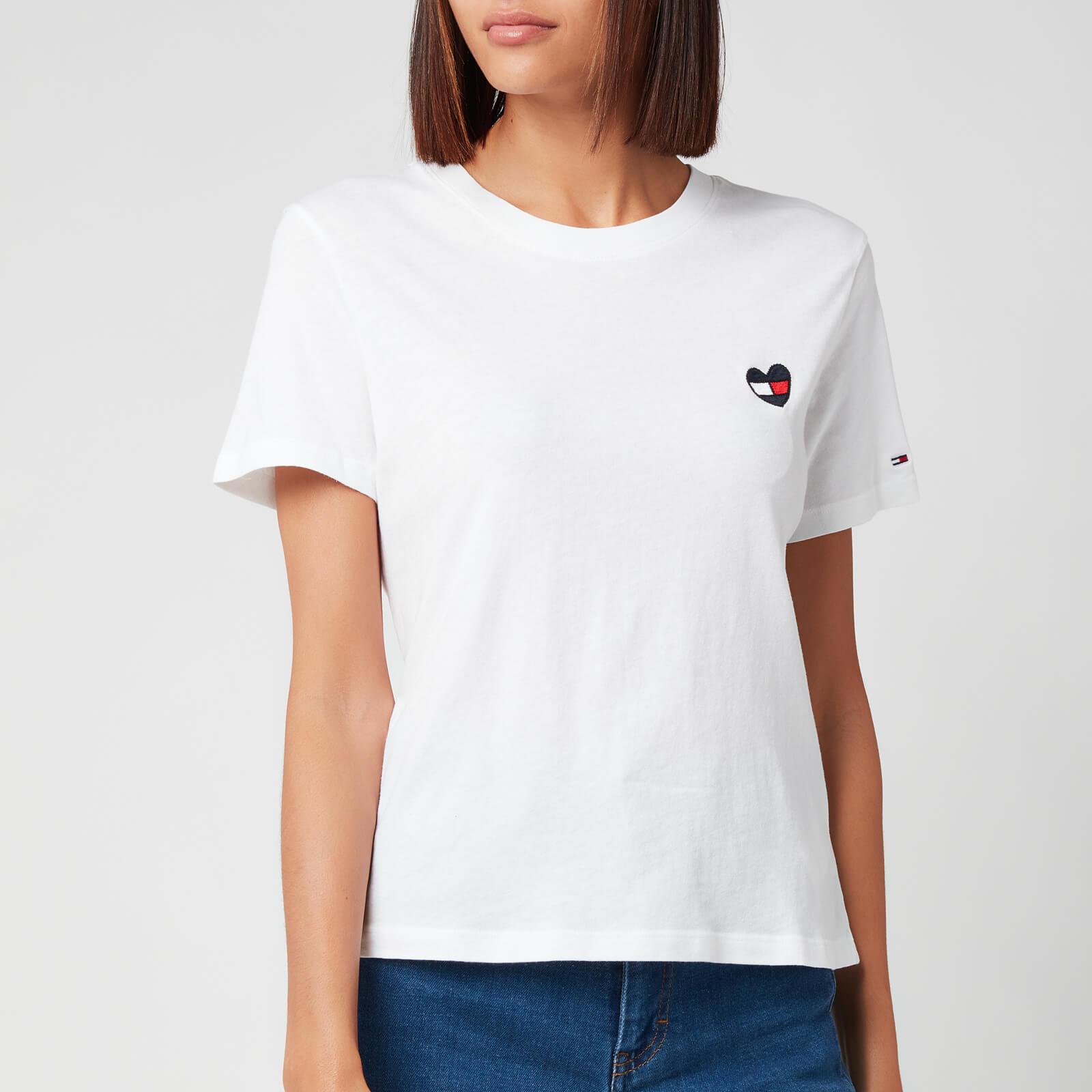 Tommy Hilfiger Tjw Regular Homespun Heart T-shirt in White | Lyst Canada