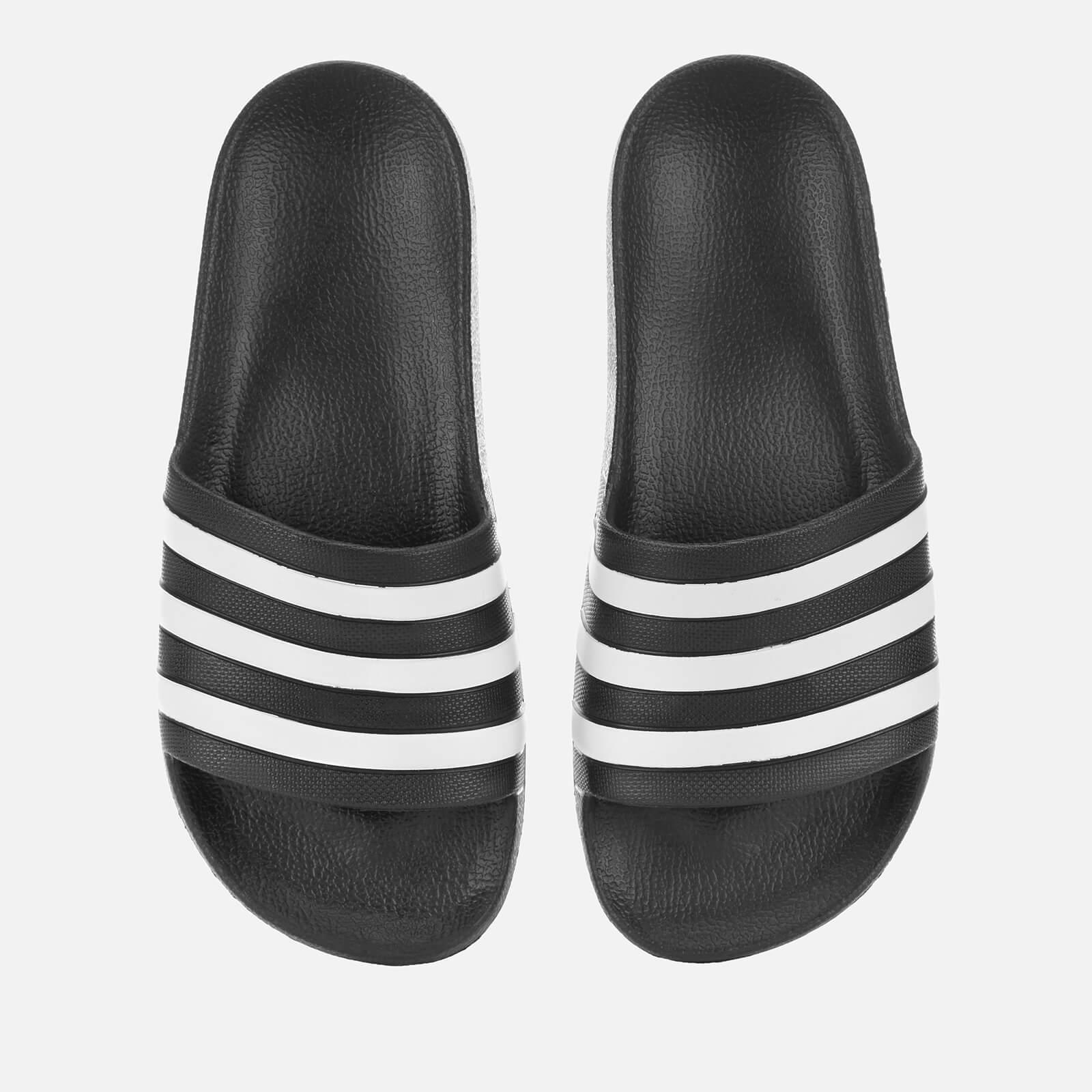 adidas Adilette Aqua Slide Sandals in Black for Men - Lyst